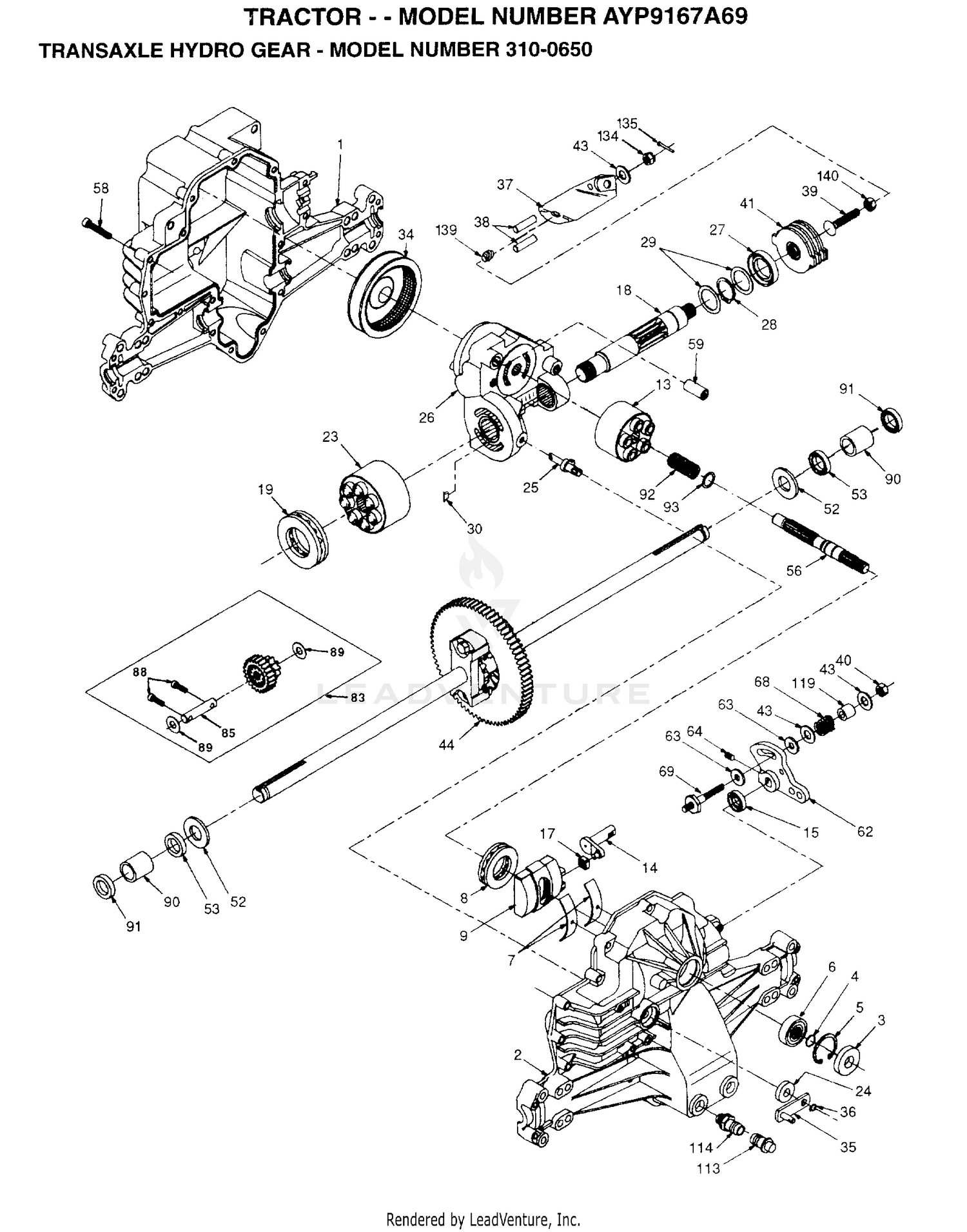TRANSAXLE HYDRO GEAR