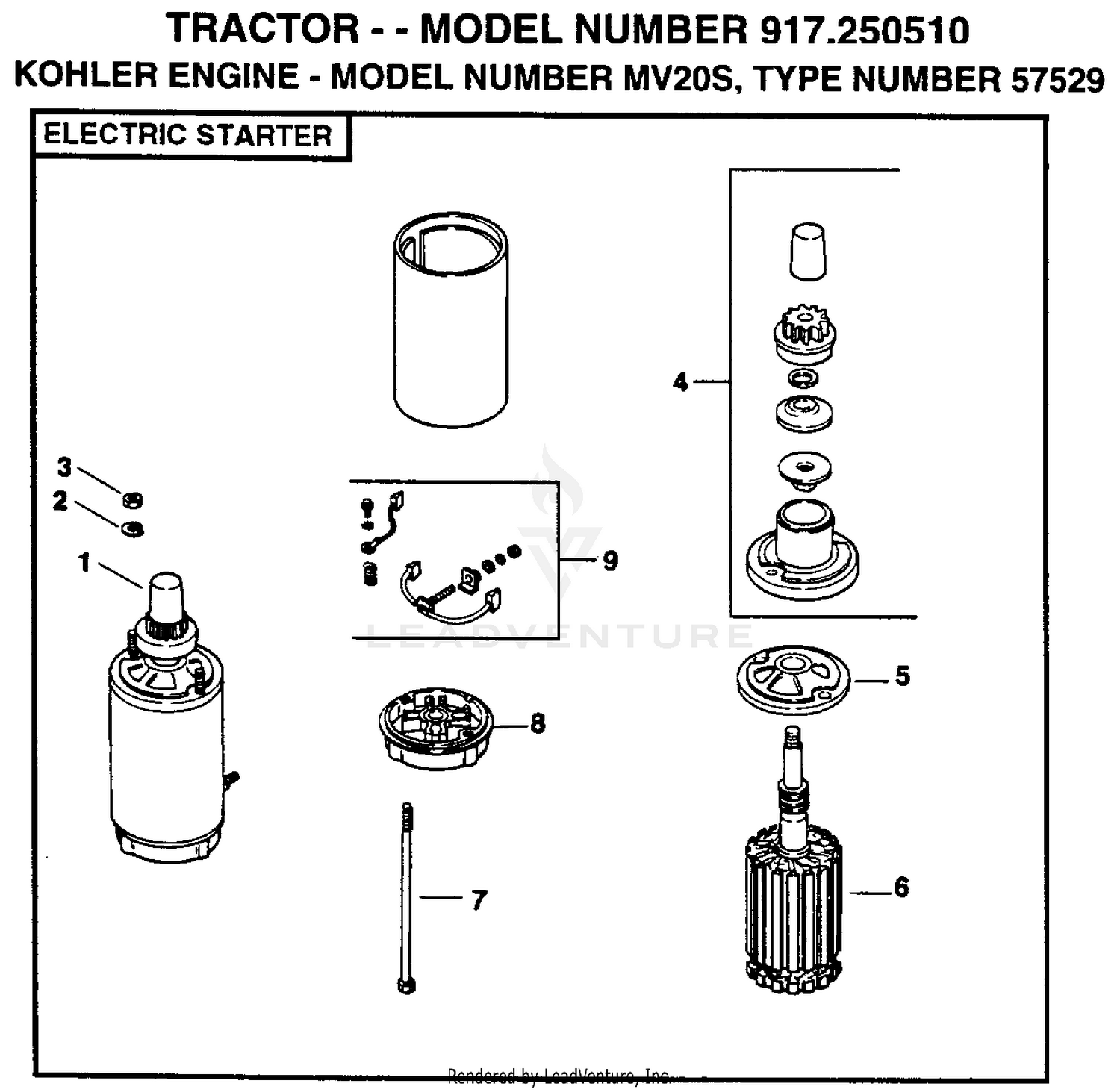 KOHLER ENGINE - ELECTRIC STARTER