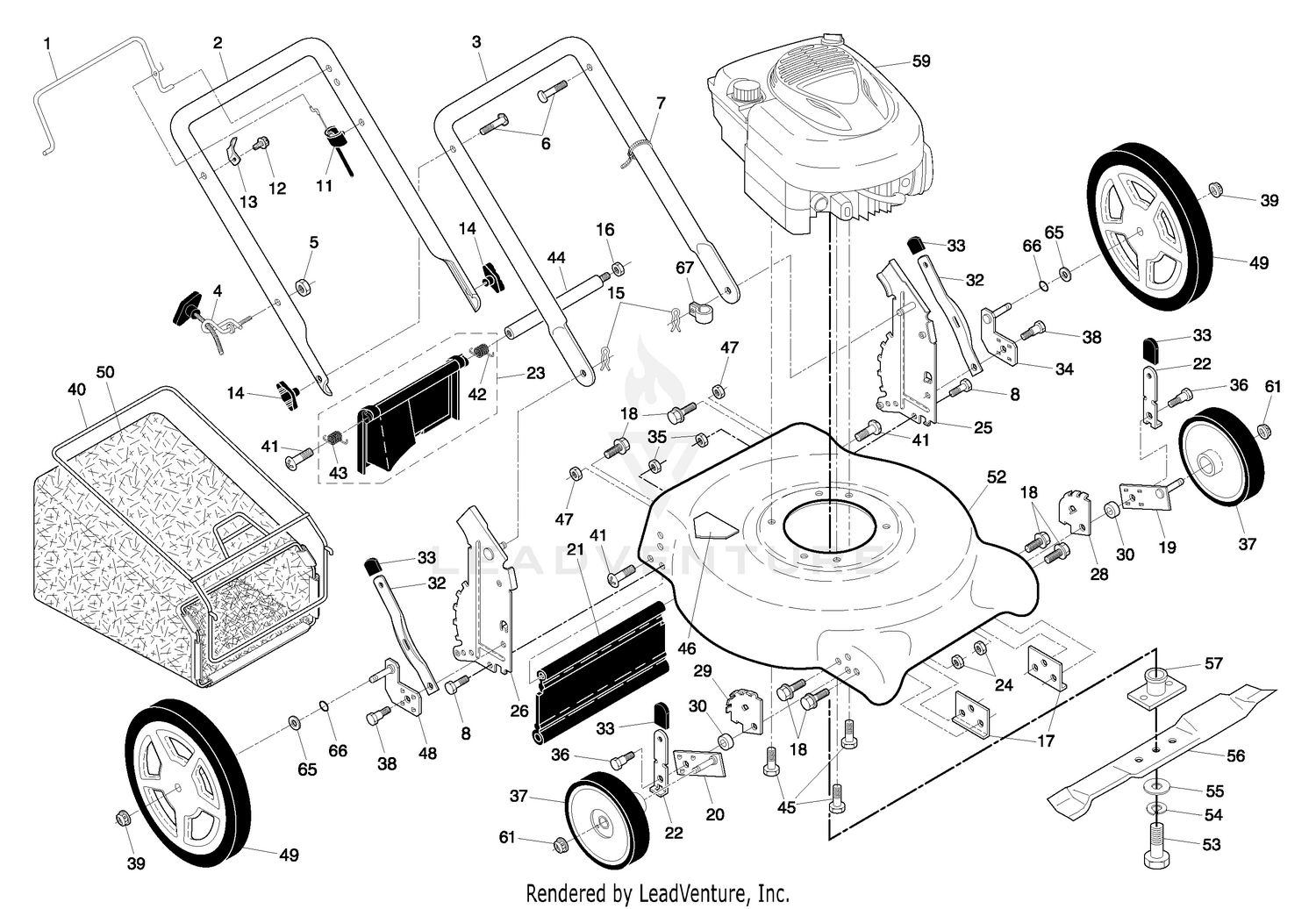 Handle & Deck Assembly