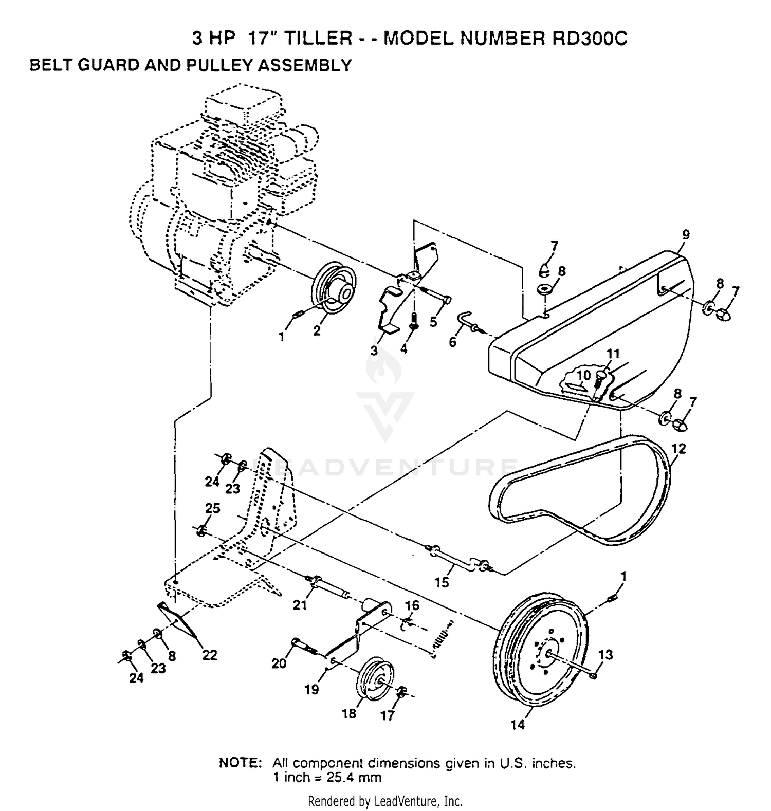 BELT GUARD, PULLY ASSY
