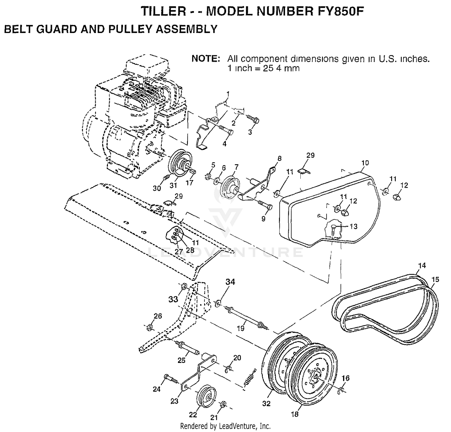 BELT GUARD/PULLEY