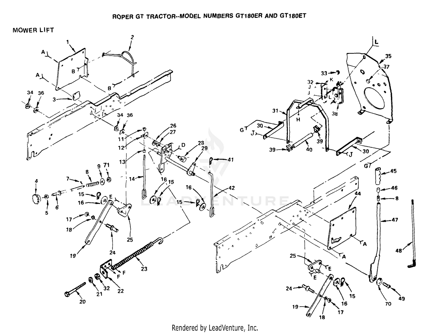 MOWER LIFT ASSY.