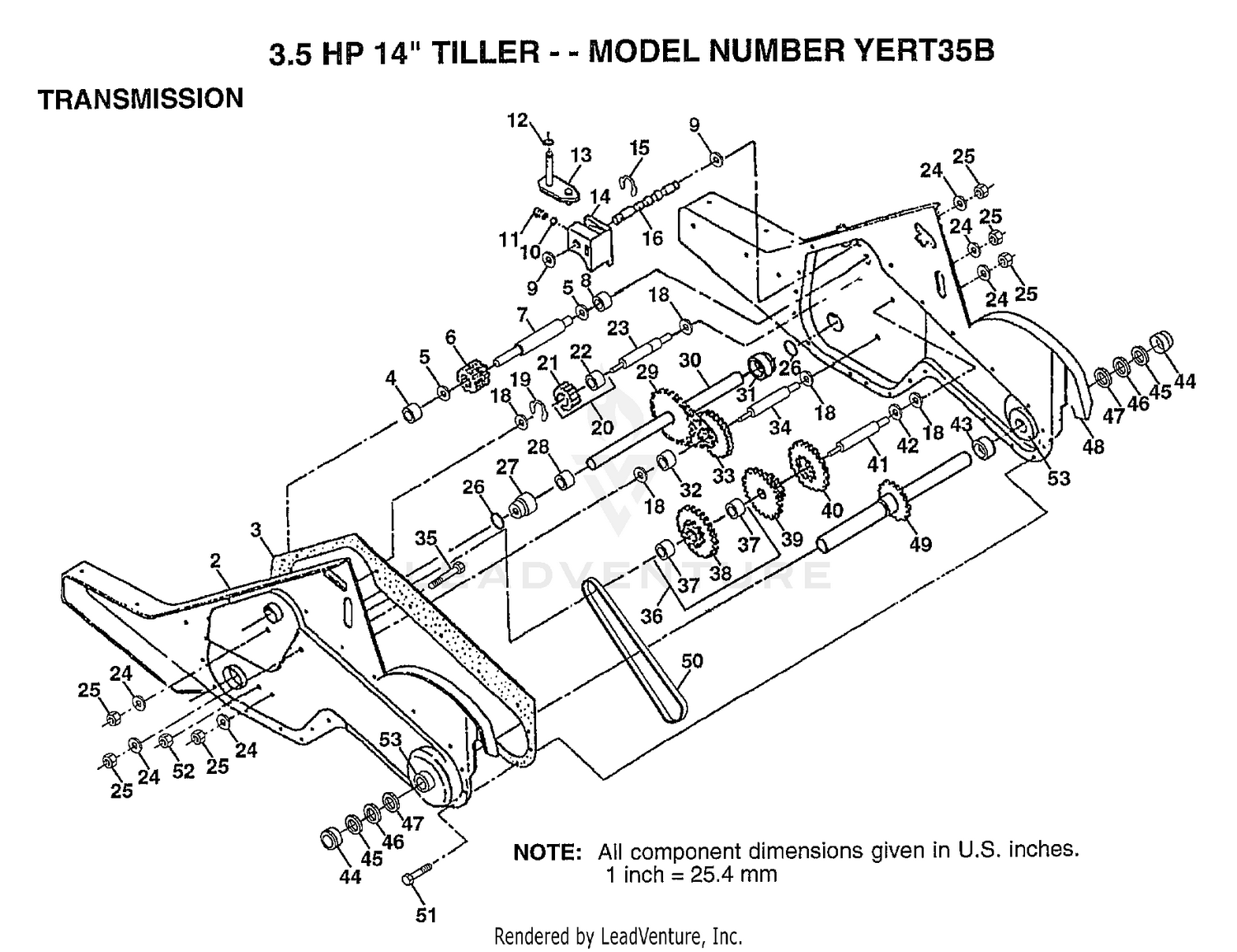 TRANSMISSION/3.5 HP 14"