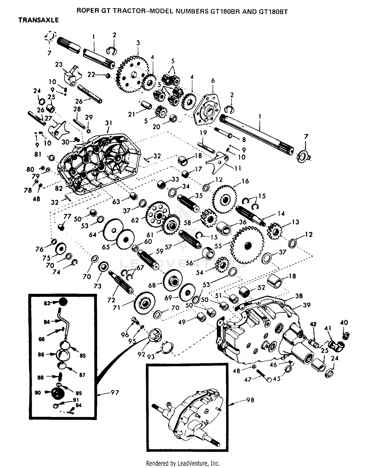 TRANSAXLE P/N BREAKOUT