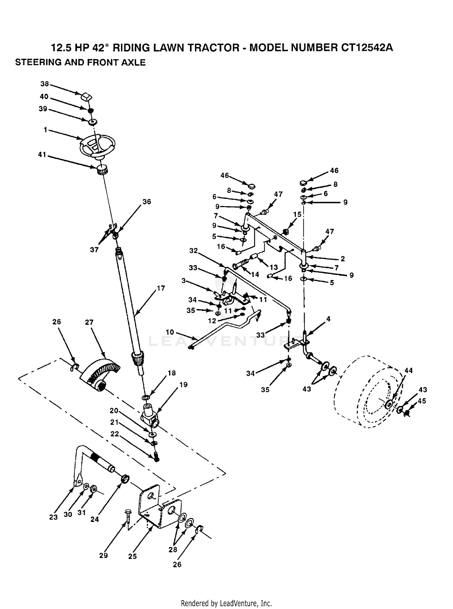 STEERING AND FRONT AXLE