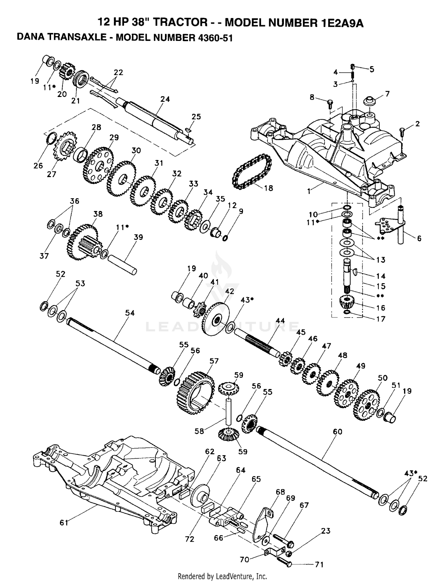DANA TRANAXLE 4360-51