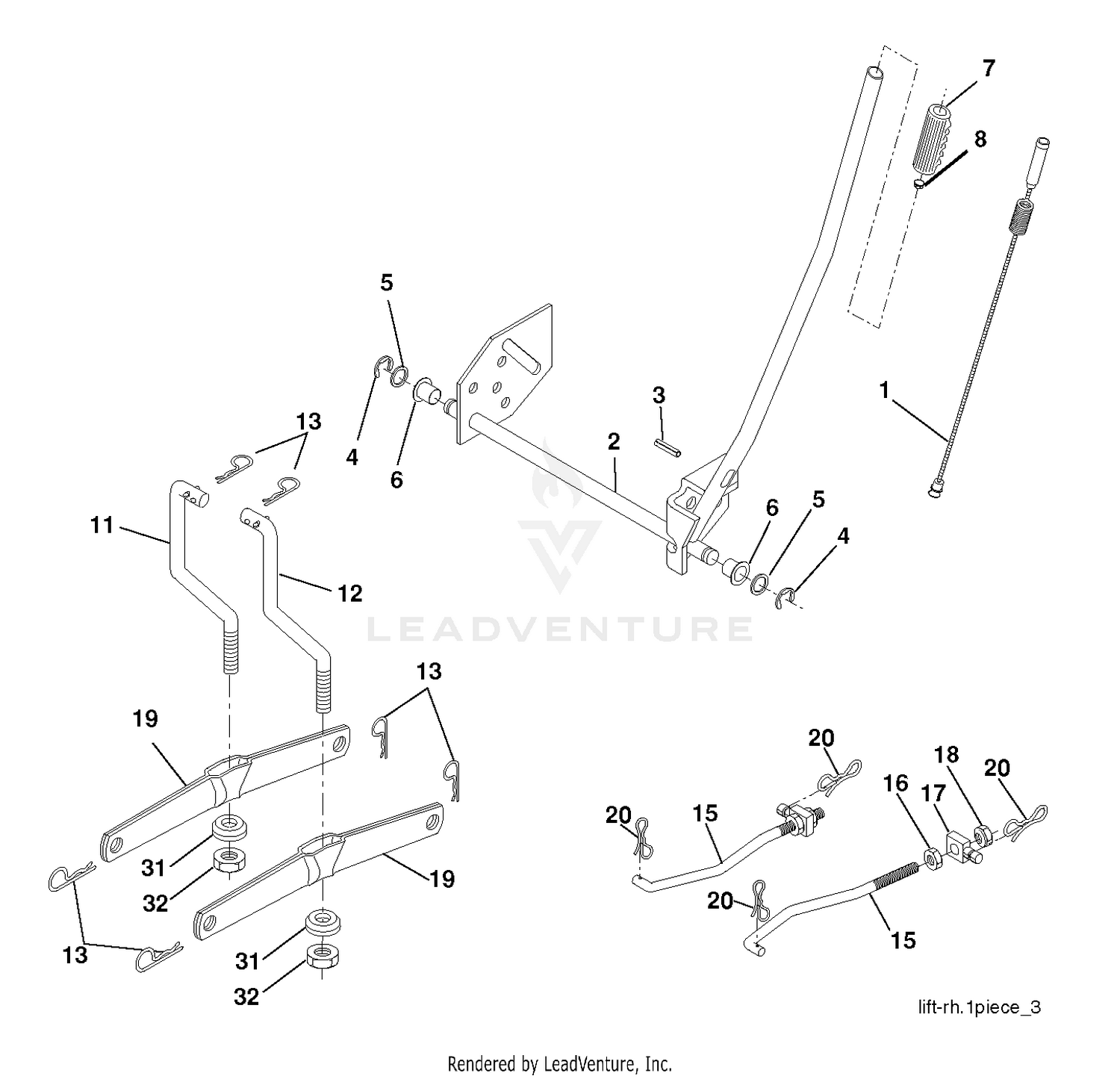 MOWER LIFT / DECK LIFT