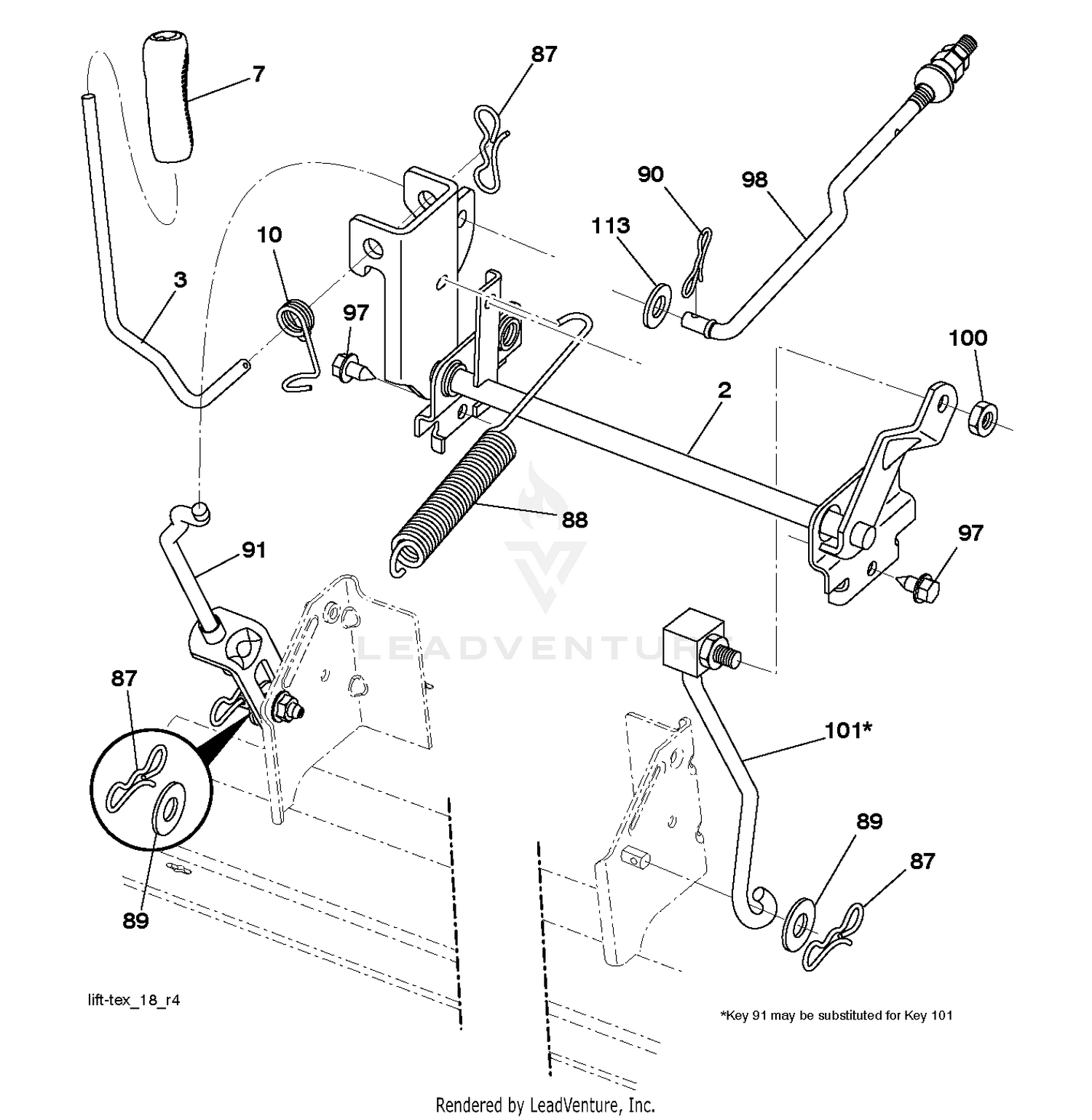 MOWER LIFT / DECK LIFT