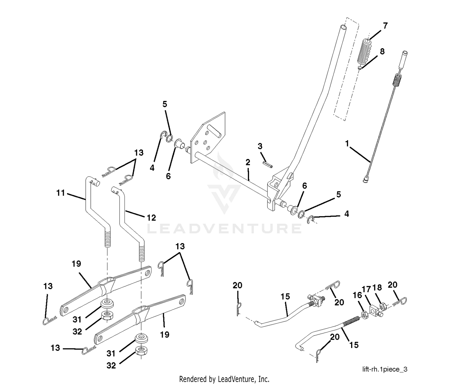 MOWER LIFT / DECK LIFT
