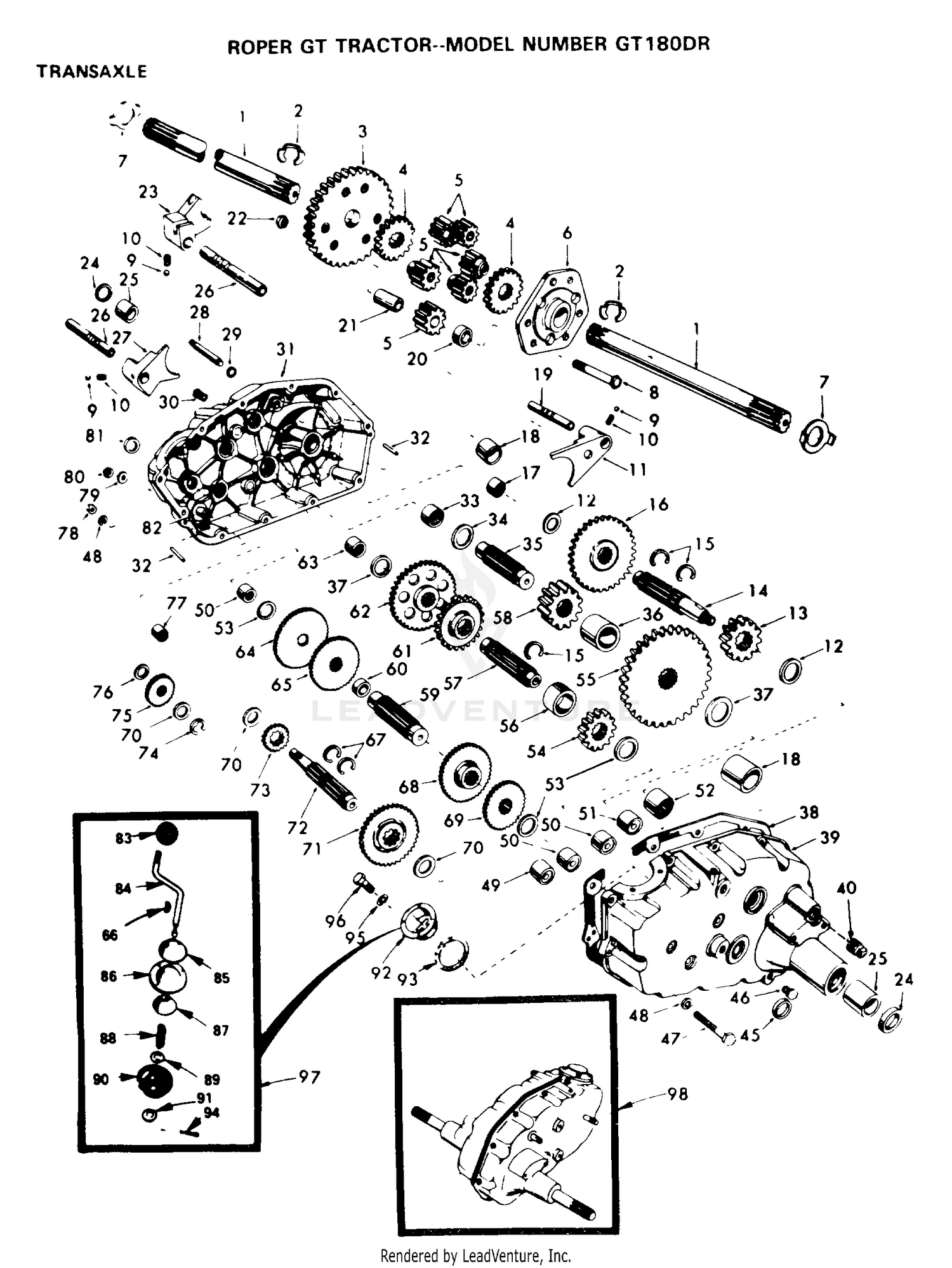 TRANSAXLE P/N BREAKOUT