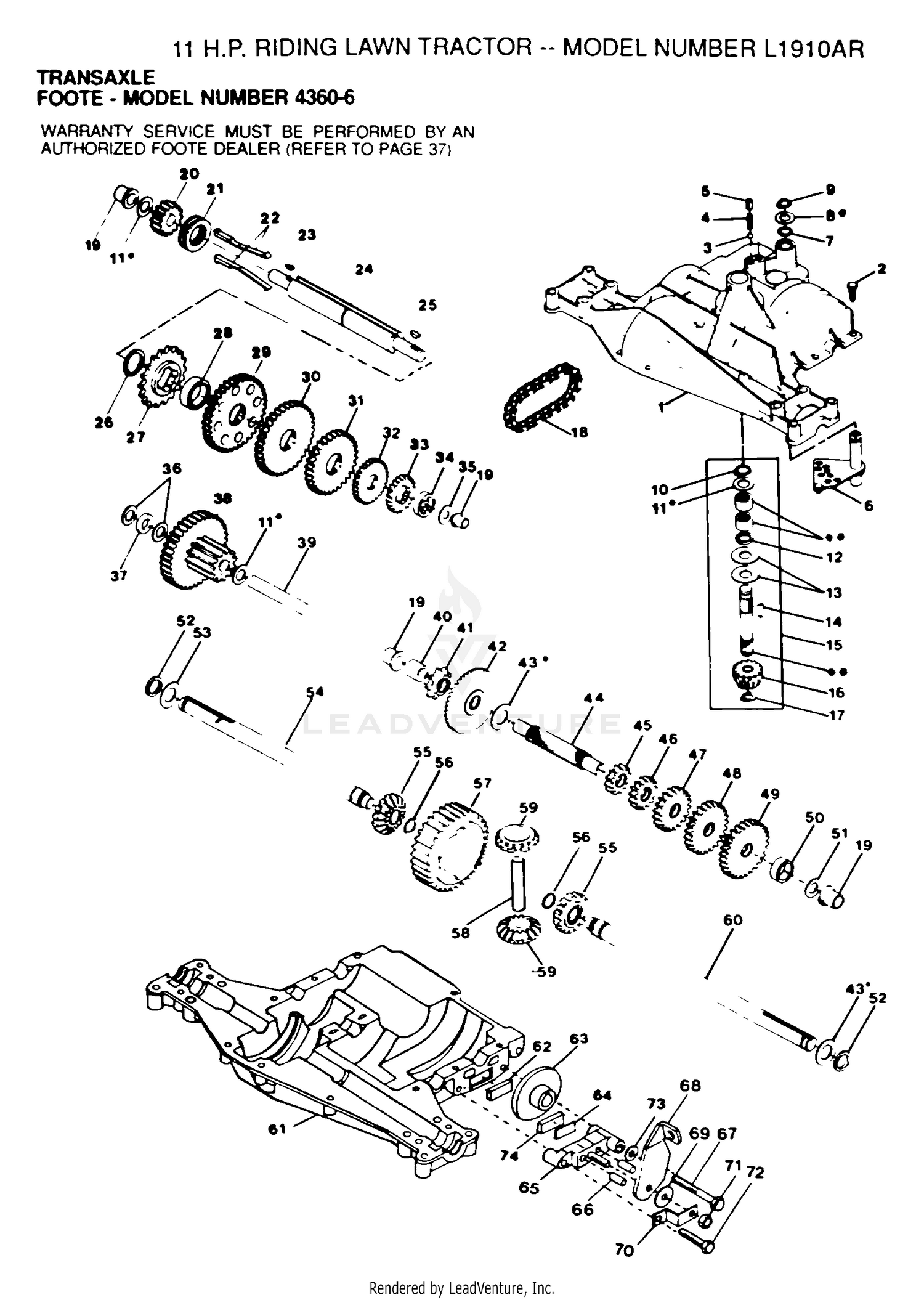 TRANSAXLE P/N BREAKOUT