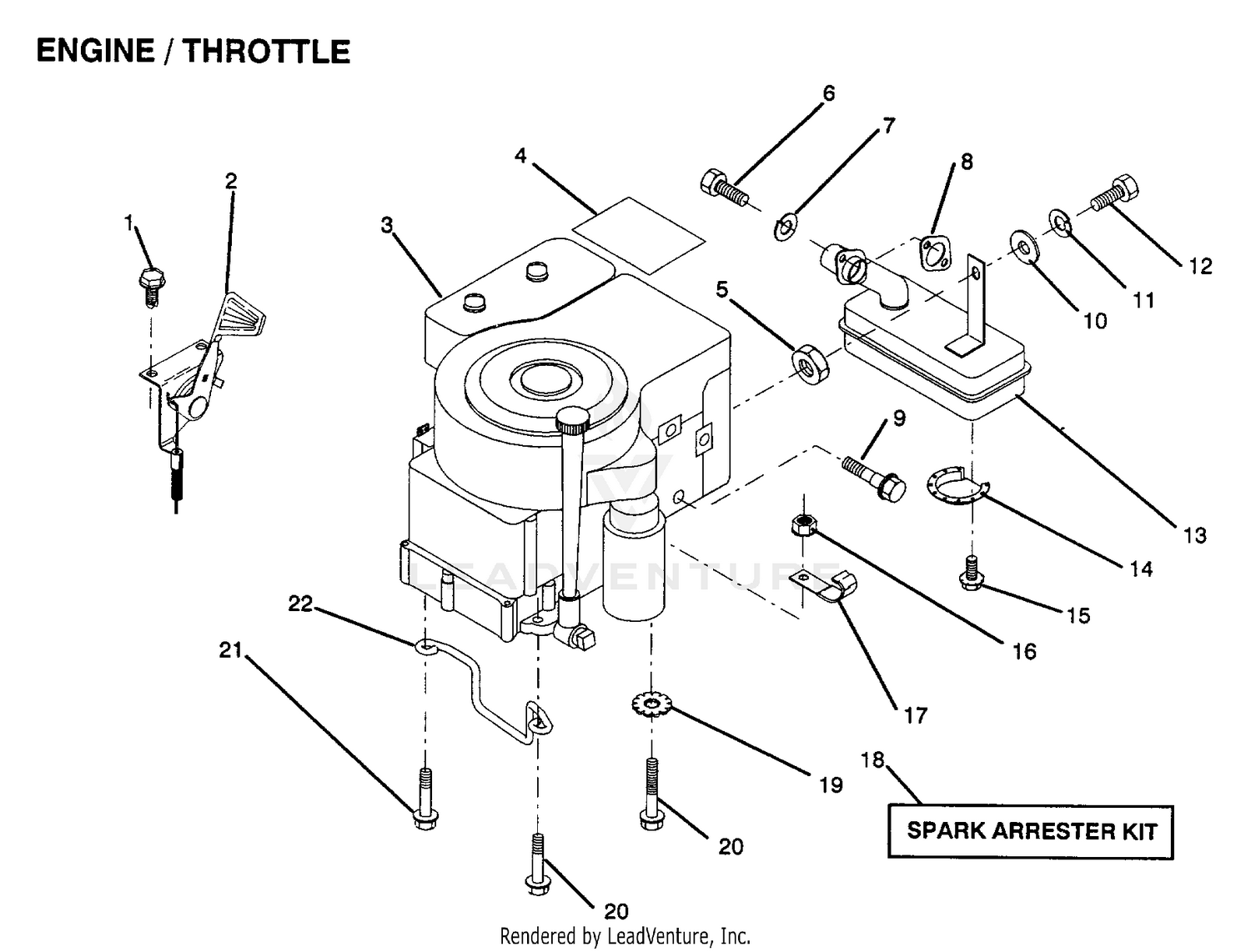 ENGINE AND THROTTLE