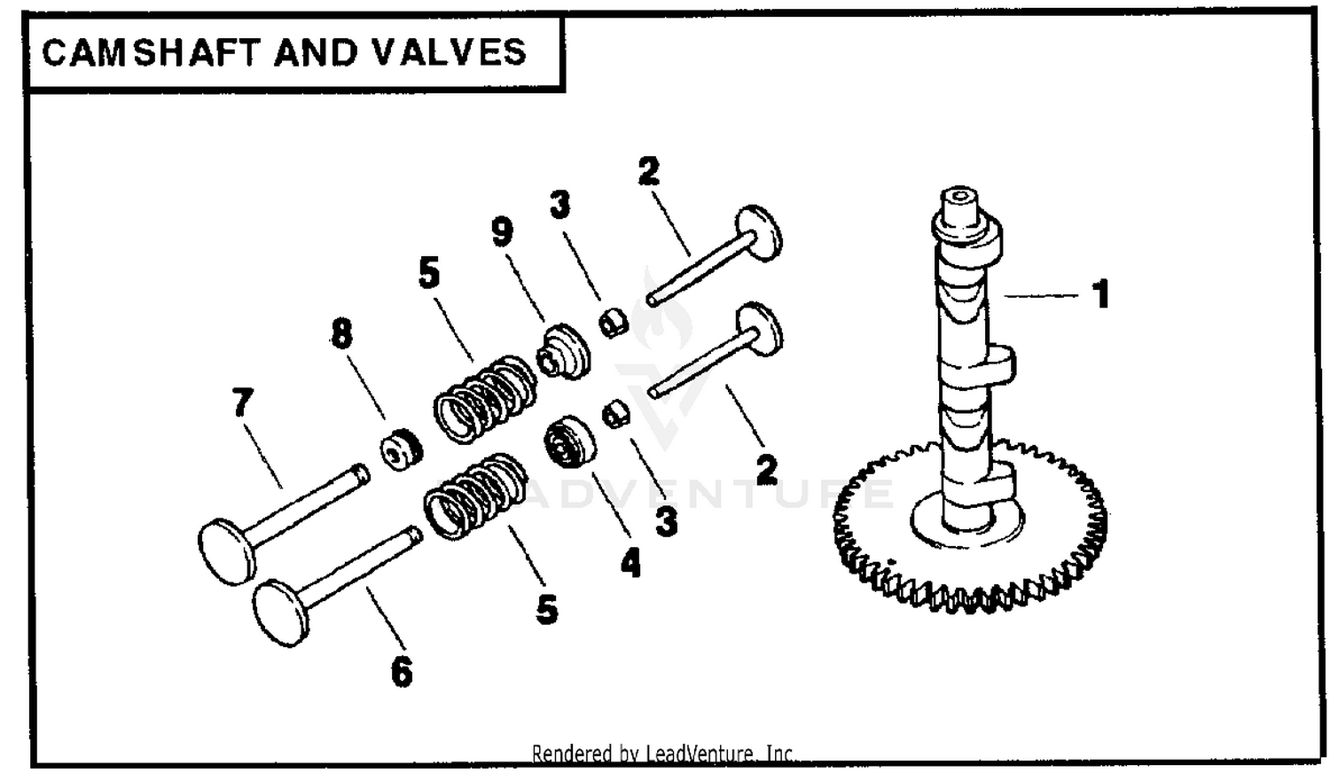 CAMSHAFT AND VALVES