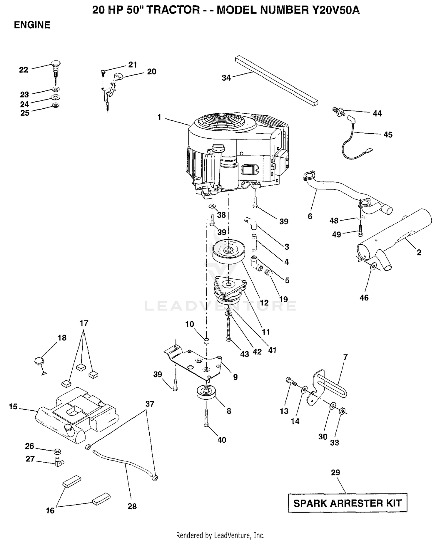 20 HP 50" ENGINE