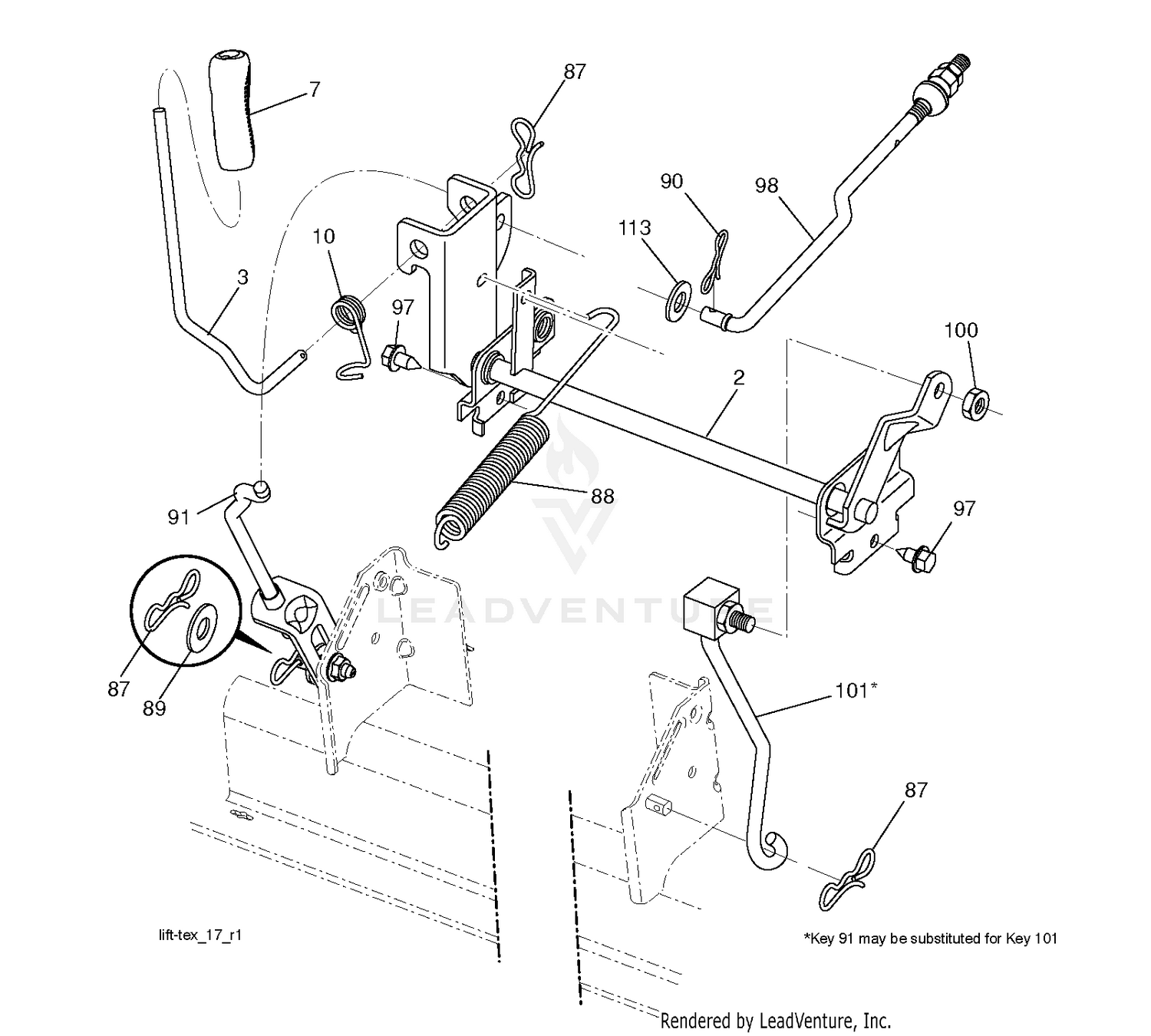 MOWER LIFT / DECK LIFT