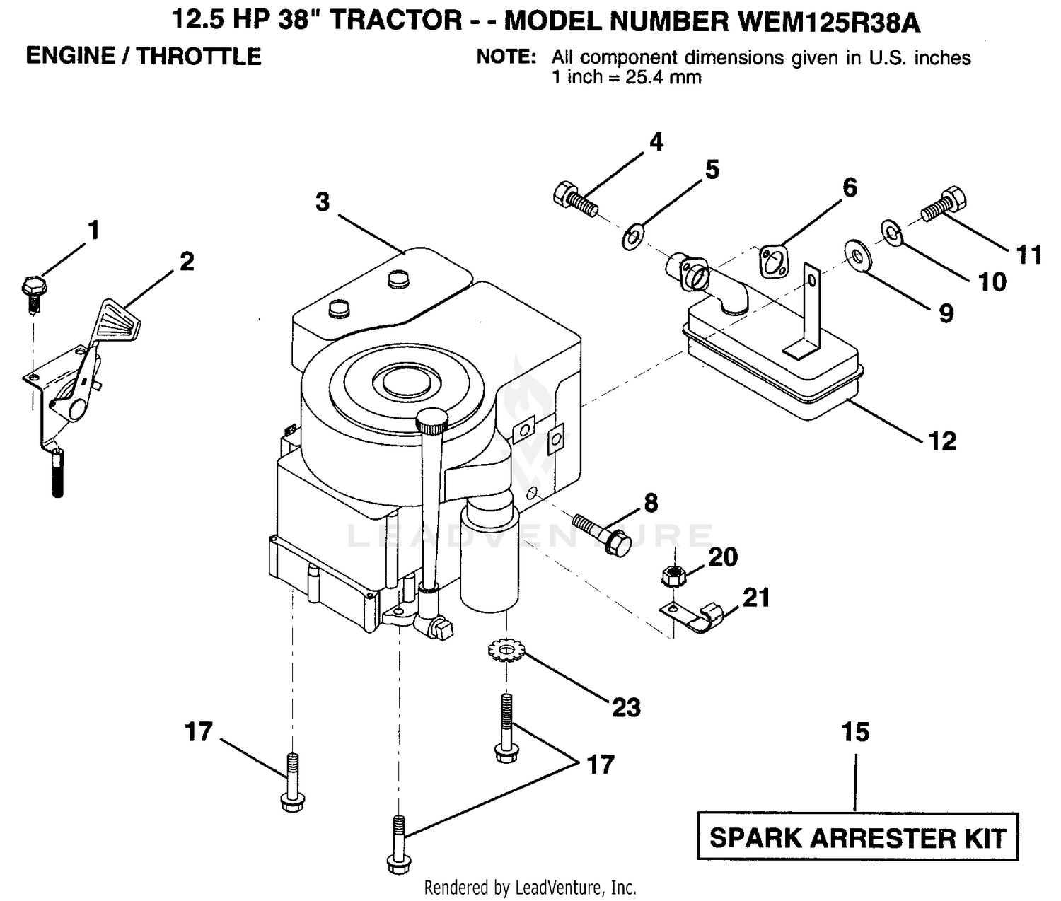 ENGINE AND THROTTLE