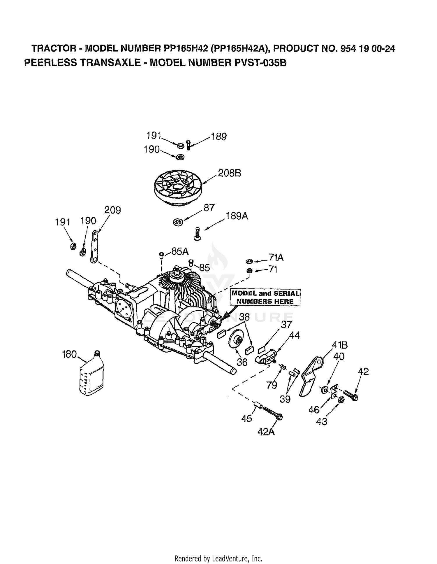 PEERLESS TRANSAXLE