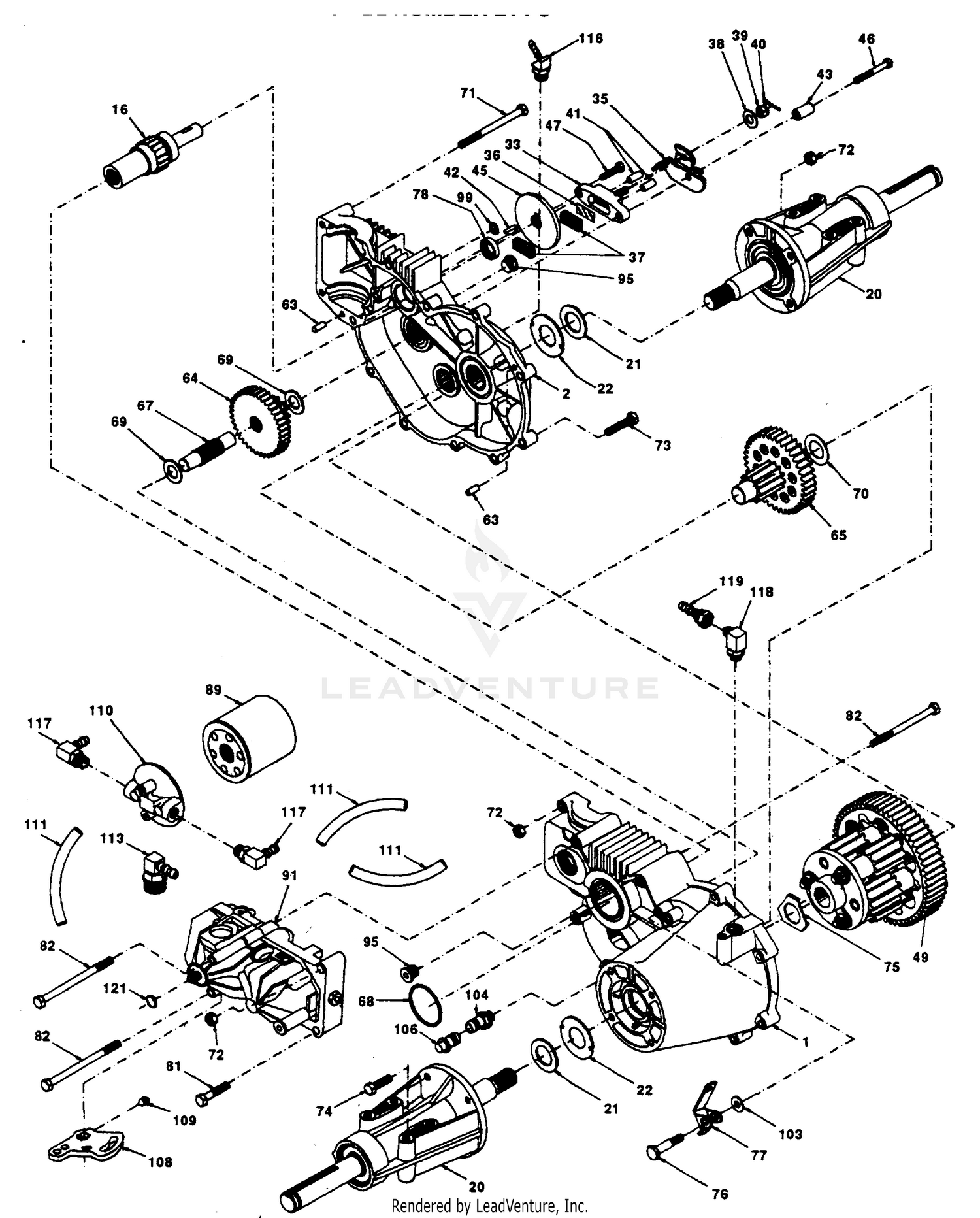 TRANSAXLE HYDRO GEAR MODEL NUMBER 214-3010