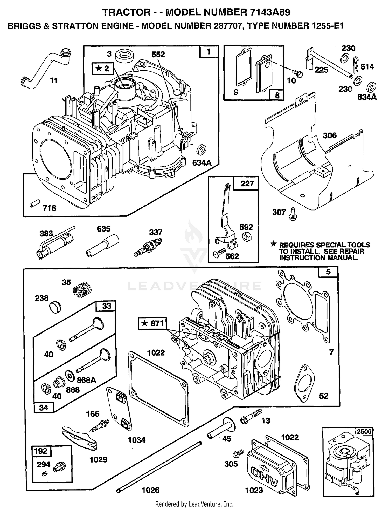 ENGINE BRIGGS AND STRATTON