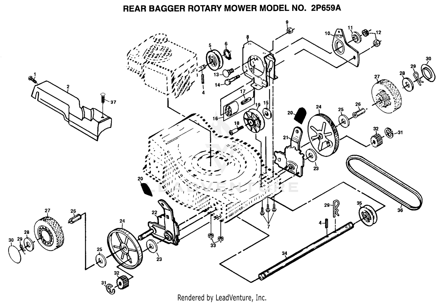 REAR BAGGER MOWER