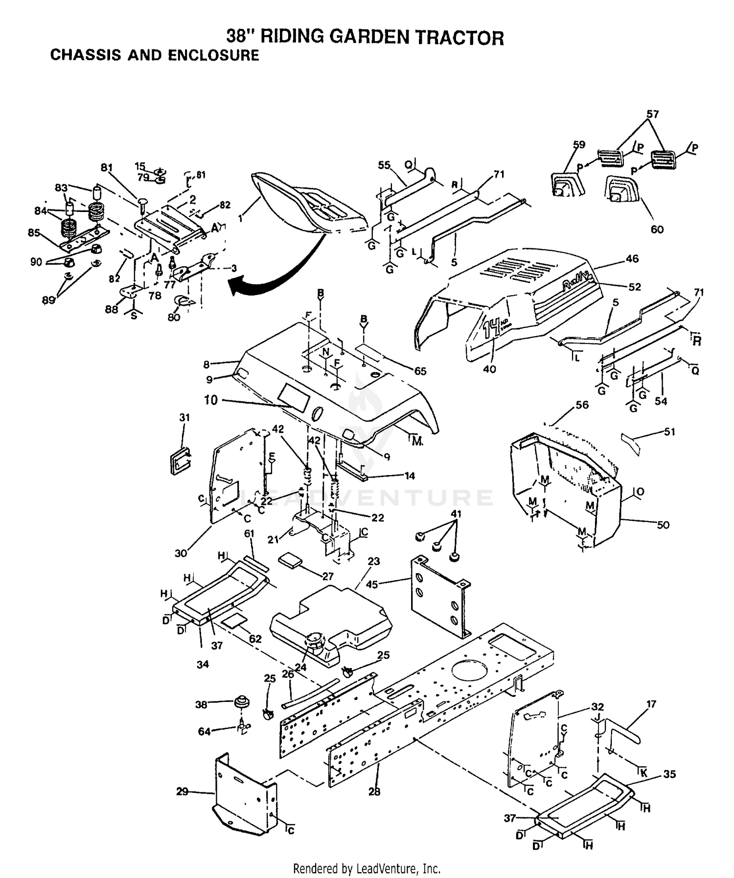 CHASSIS, SEAT, ENCLOSURES