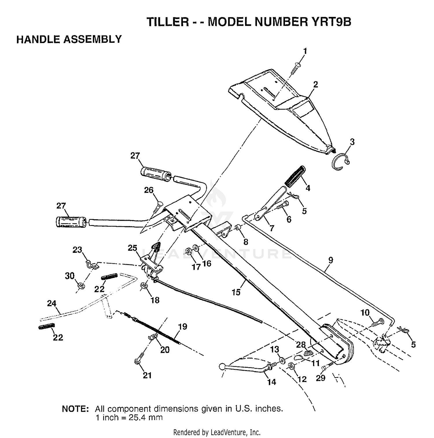 TILLER HANDLE ASSEMBLY