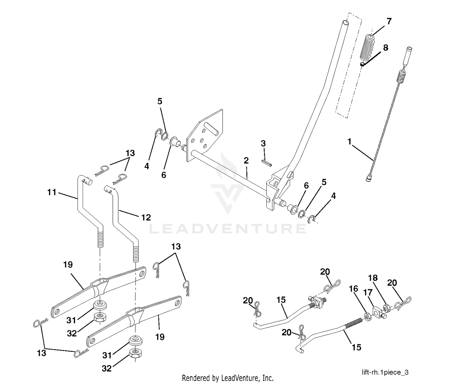 MOWER LIFT / DECK LIFT