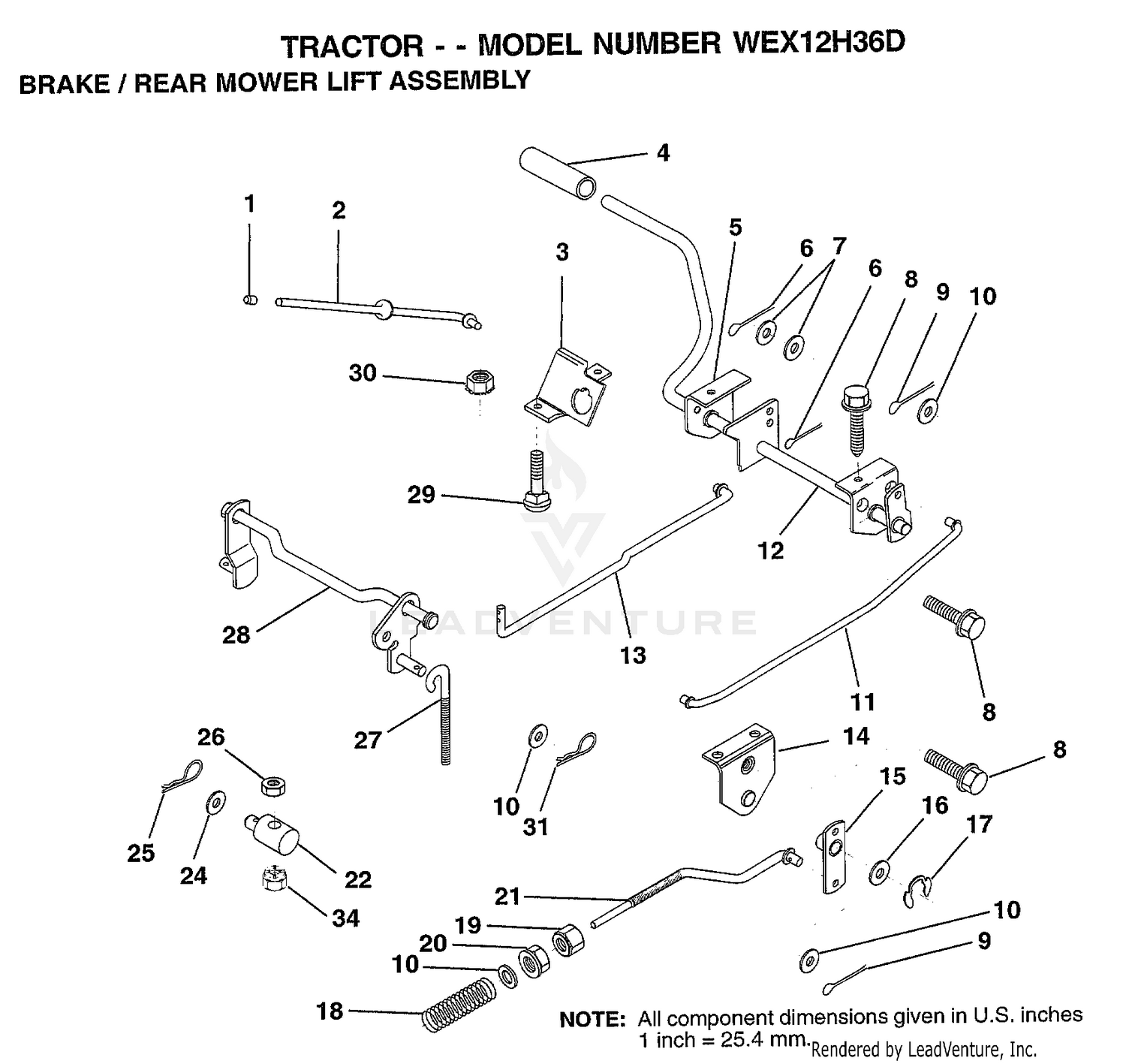 BRAKE/REAR LIFT