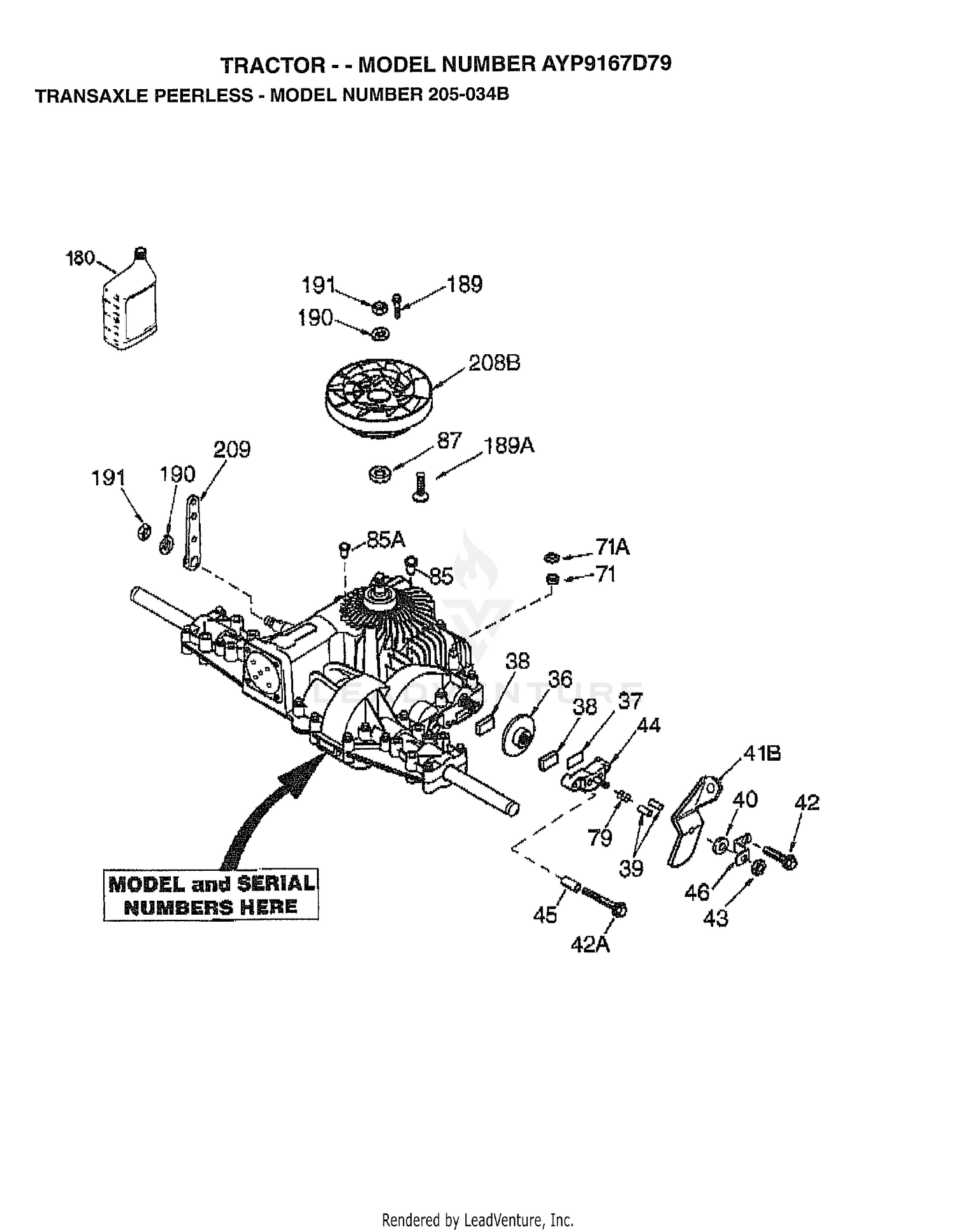 TRANSAXLE PEERLESS