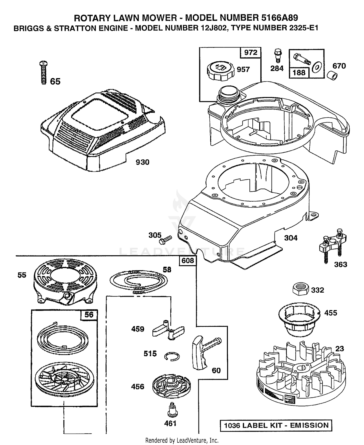 ENGINE BRIGGS AND STRATTON