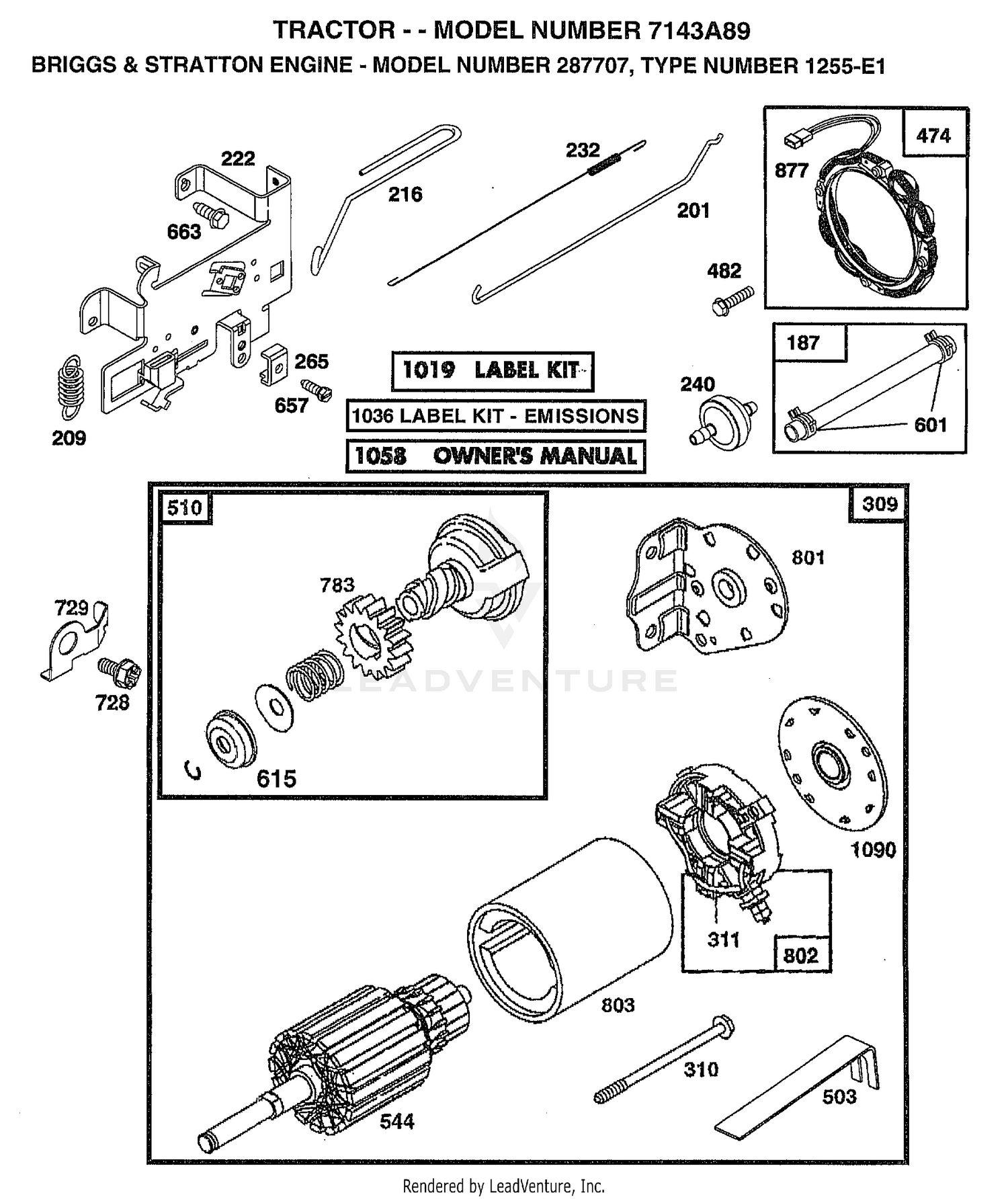 ENGINE BRIGGS AND STRATTON