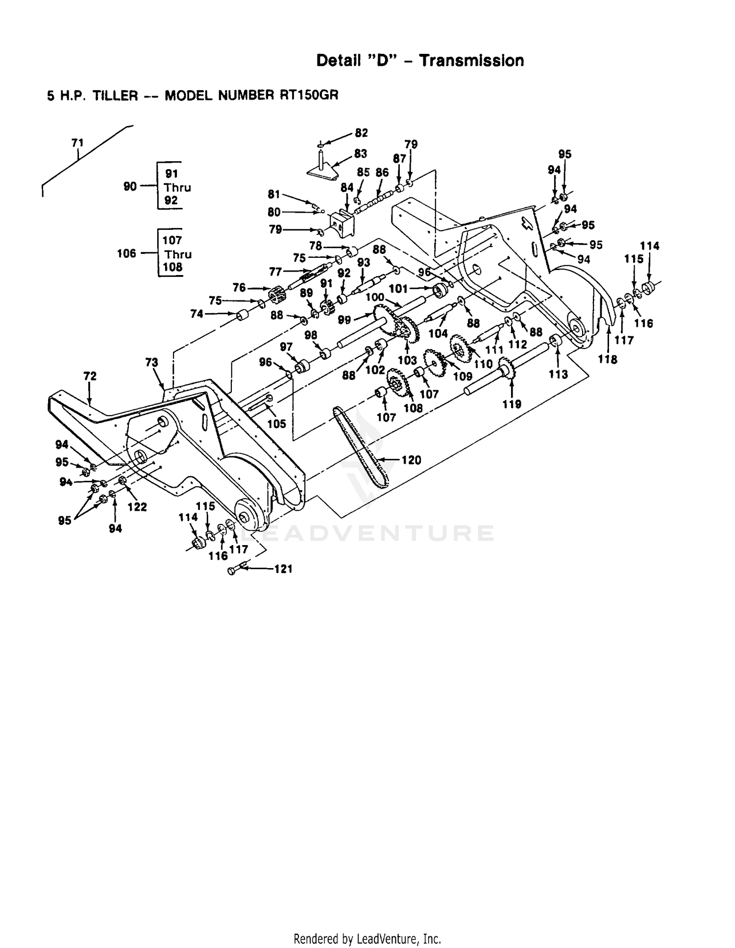 TRANSMISSION P/N BREAKOUT