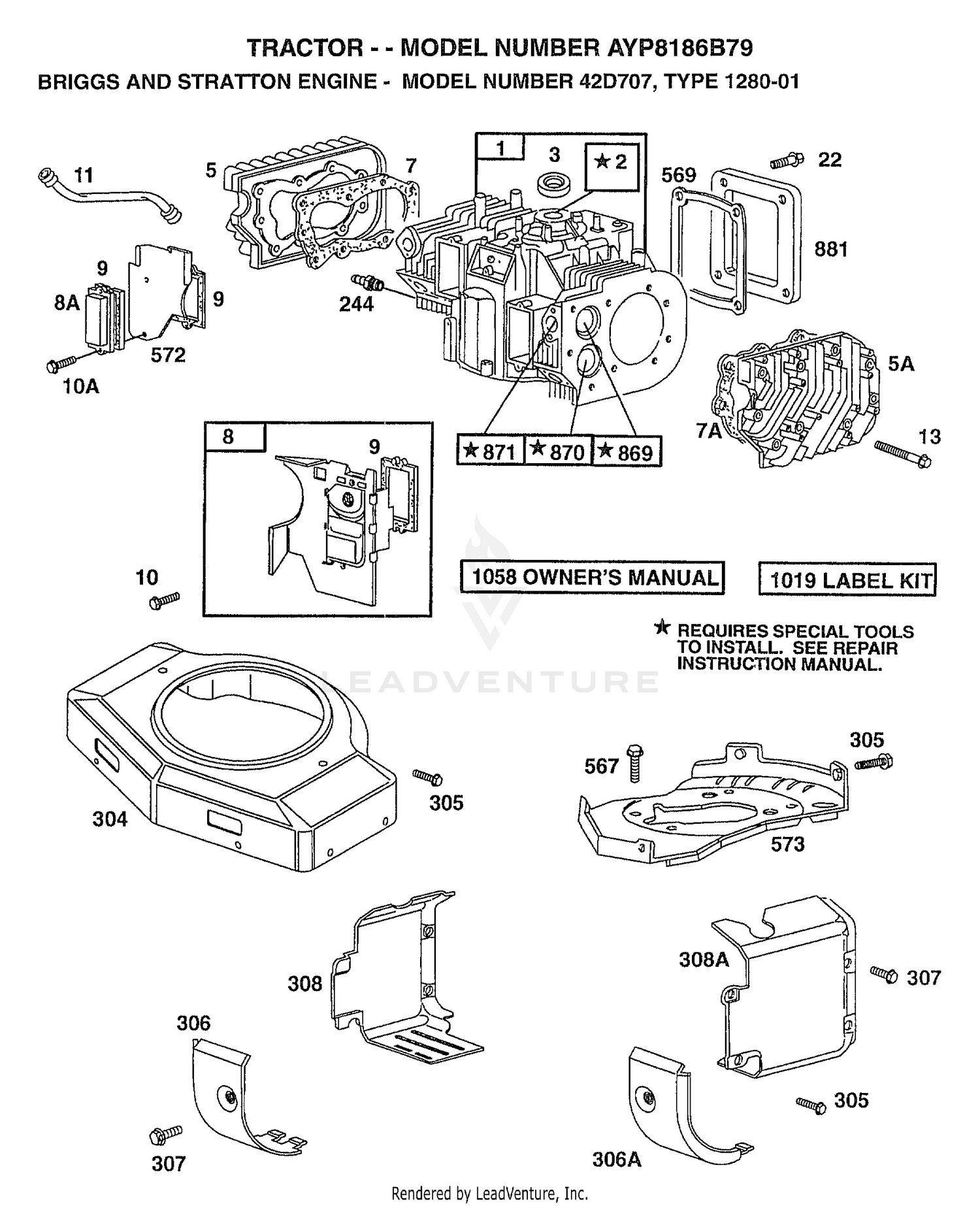 ENGINE BRIGGS & STRATTON
