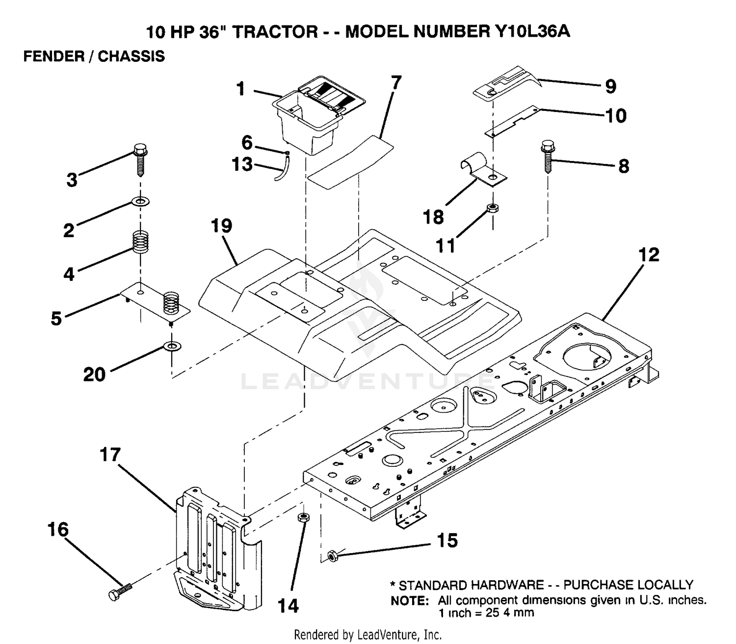 FENDER AND CHASSIS