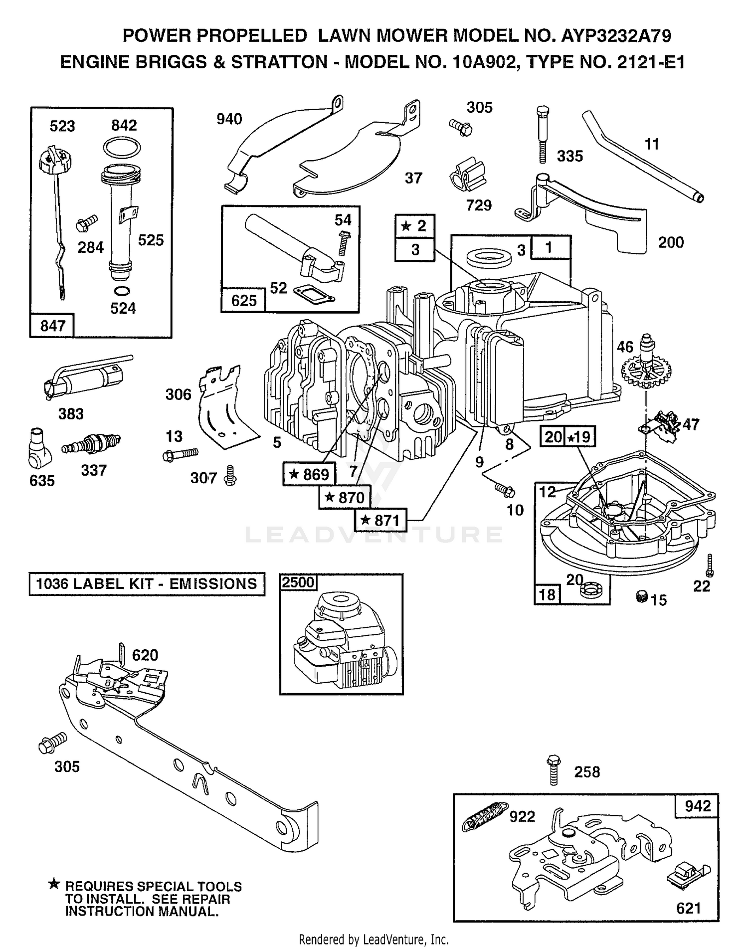 ENGINE BRIGGS AND STRATTON