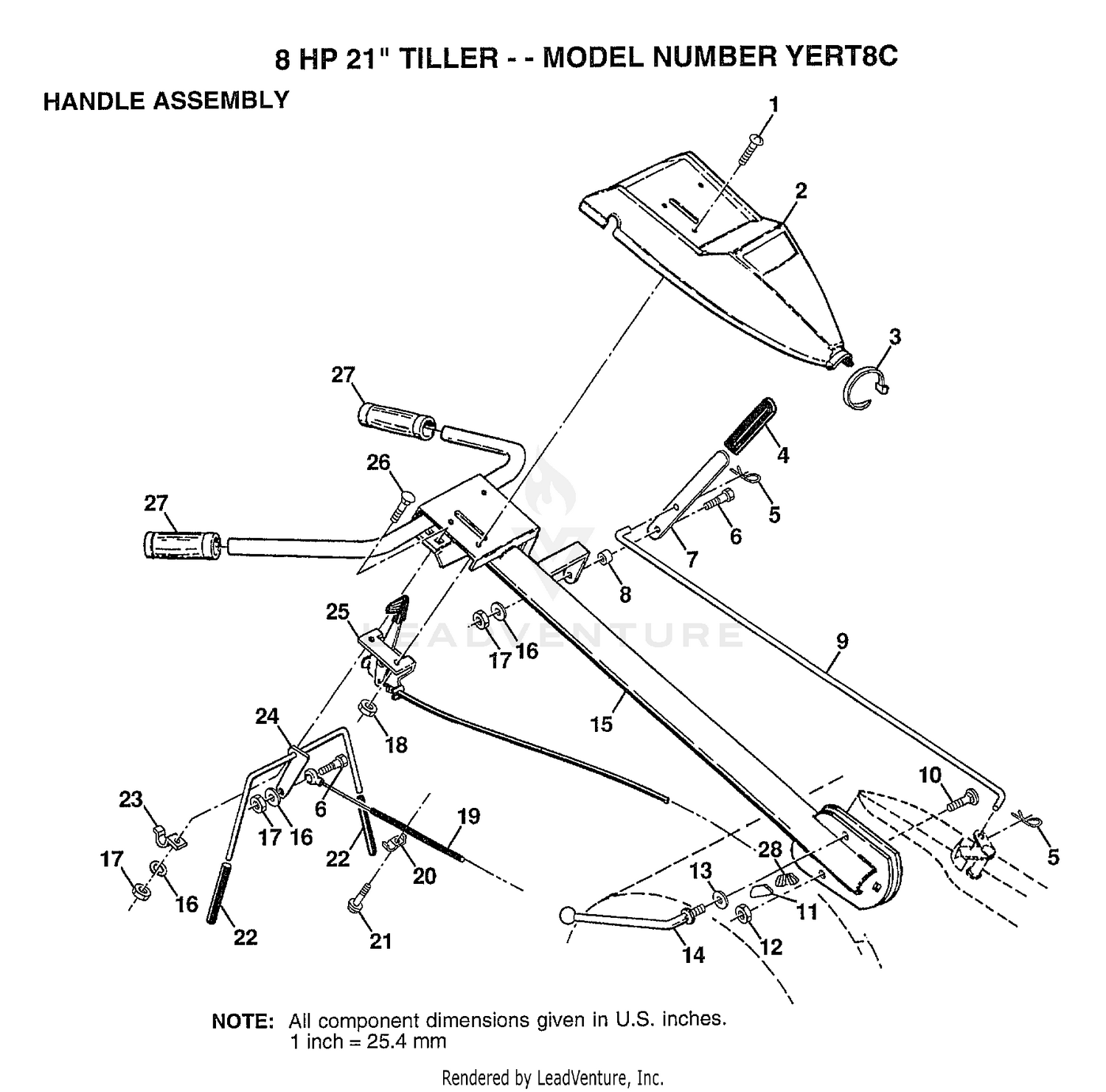 HANDLE/8 HP 21"