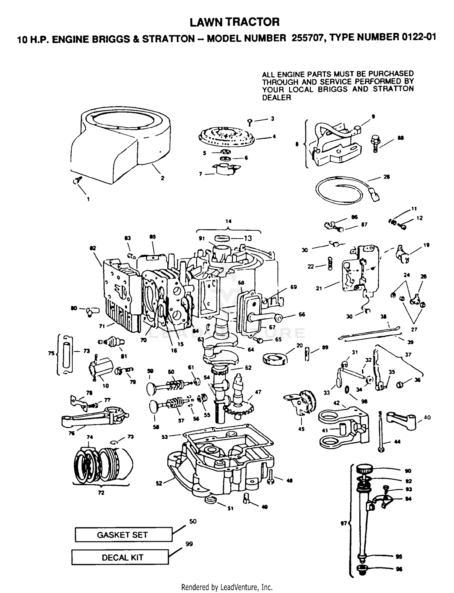 ENGINE/BRIGGS AND STRATTON