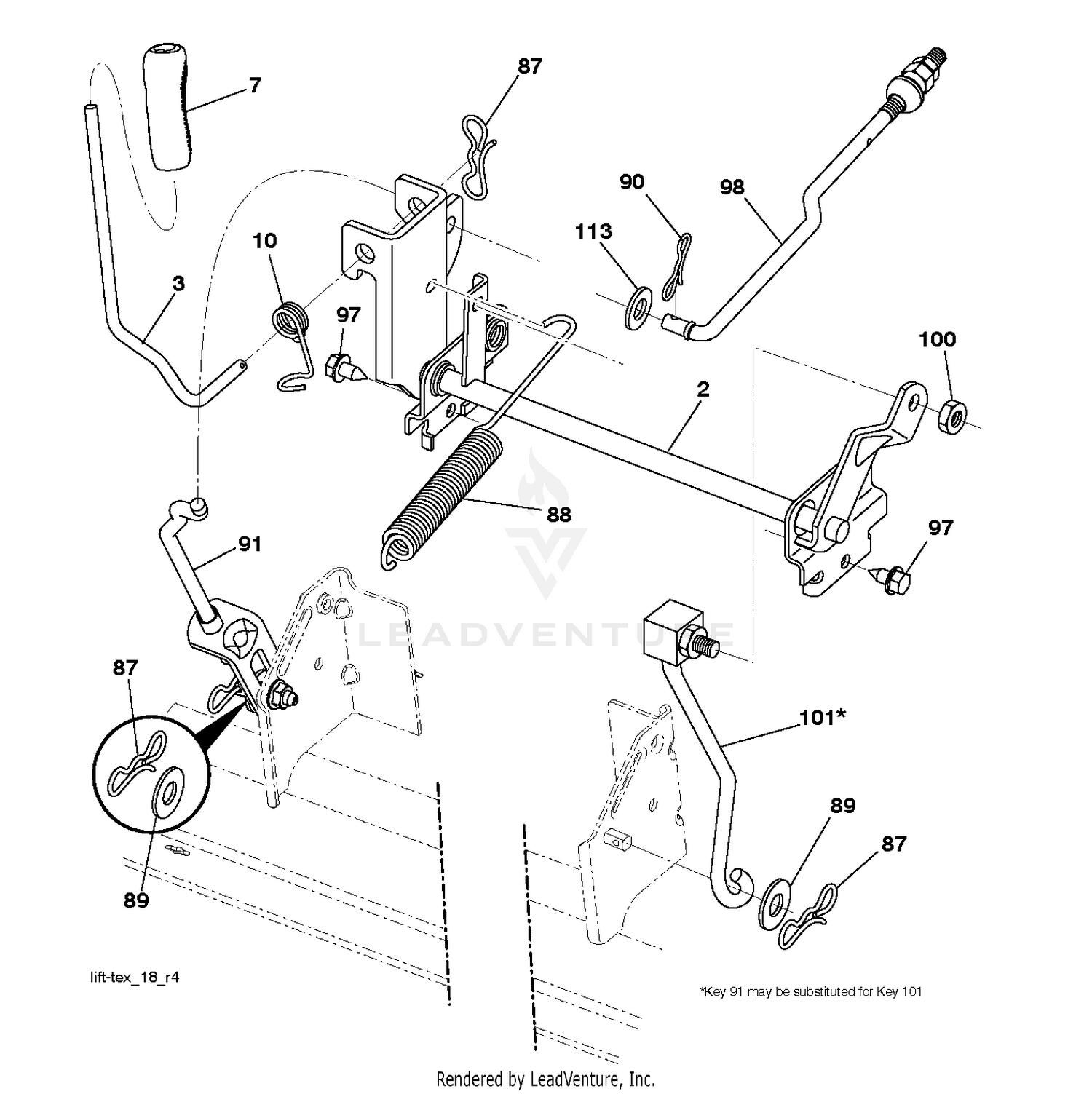 MOWER LIFT / DECK LIFT
