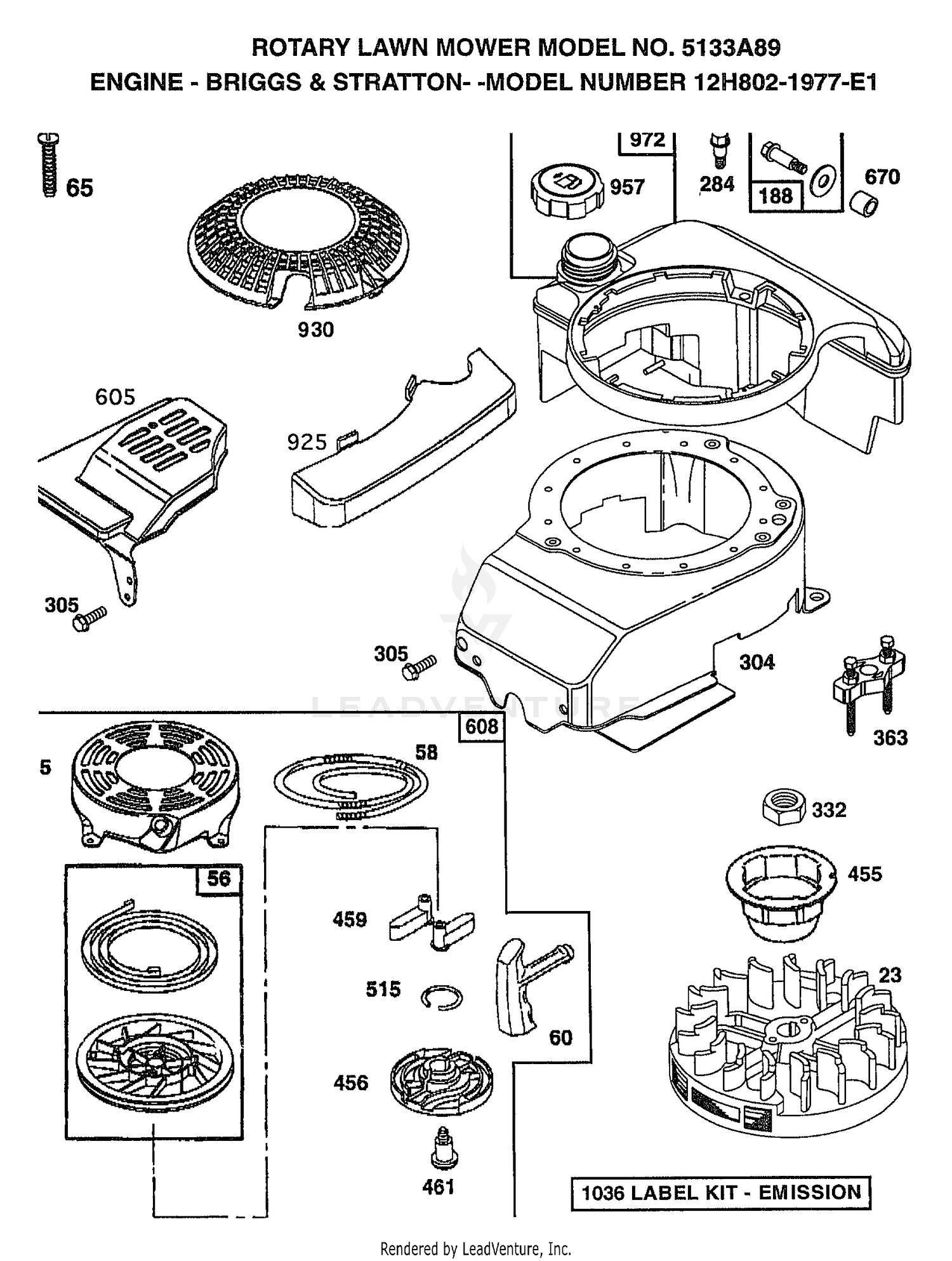 ENGINE BRIGGS AND STRATTON
