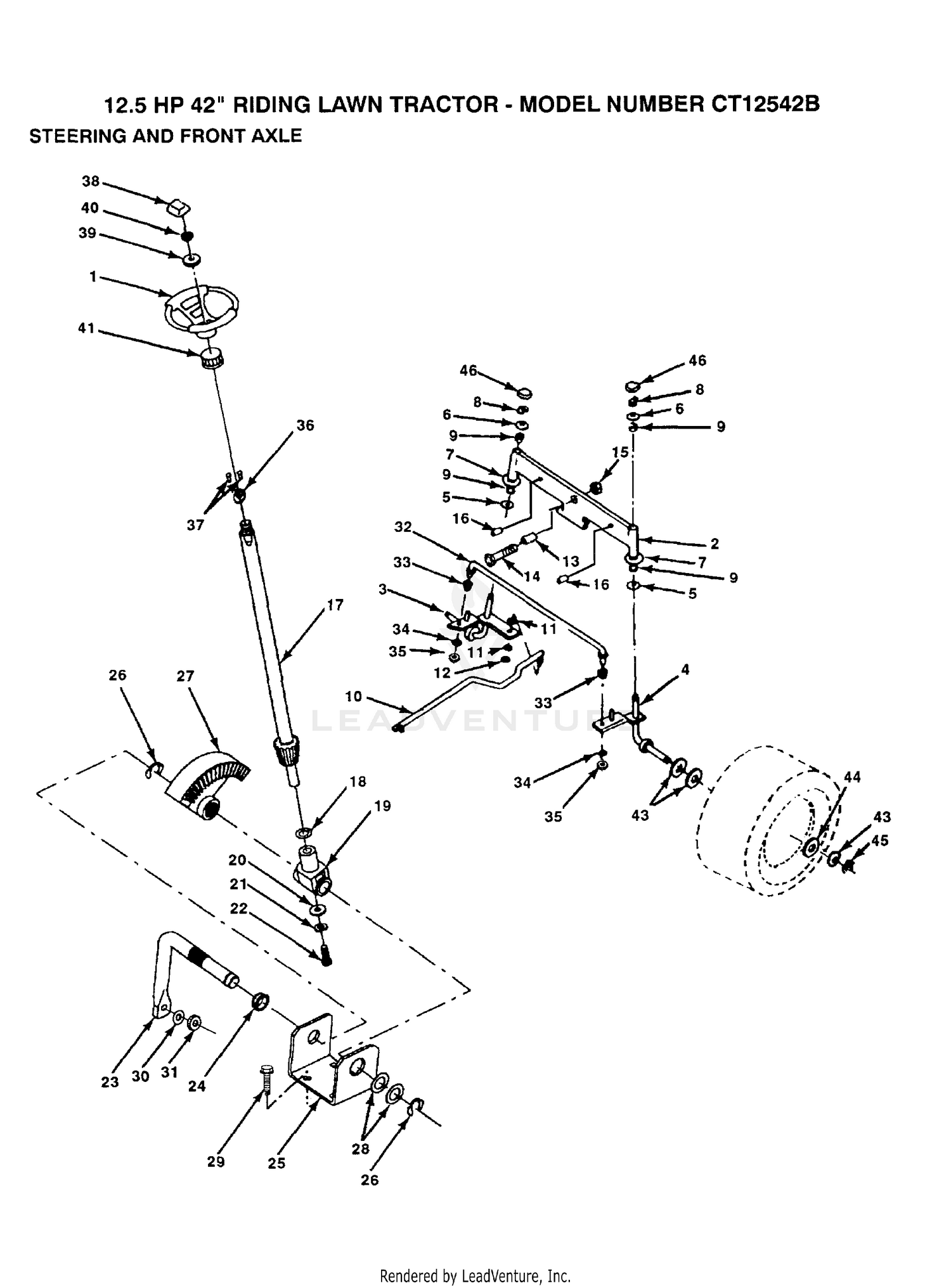 STEERING AND FRONT AXLE