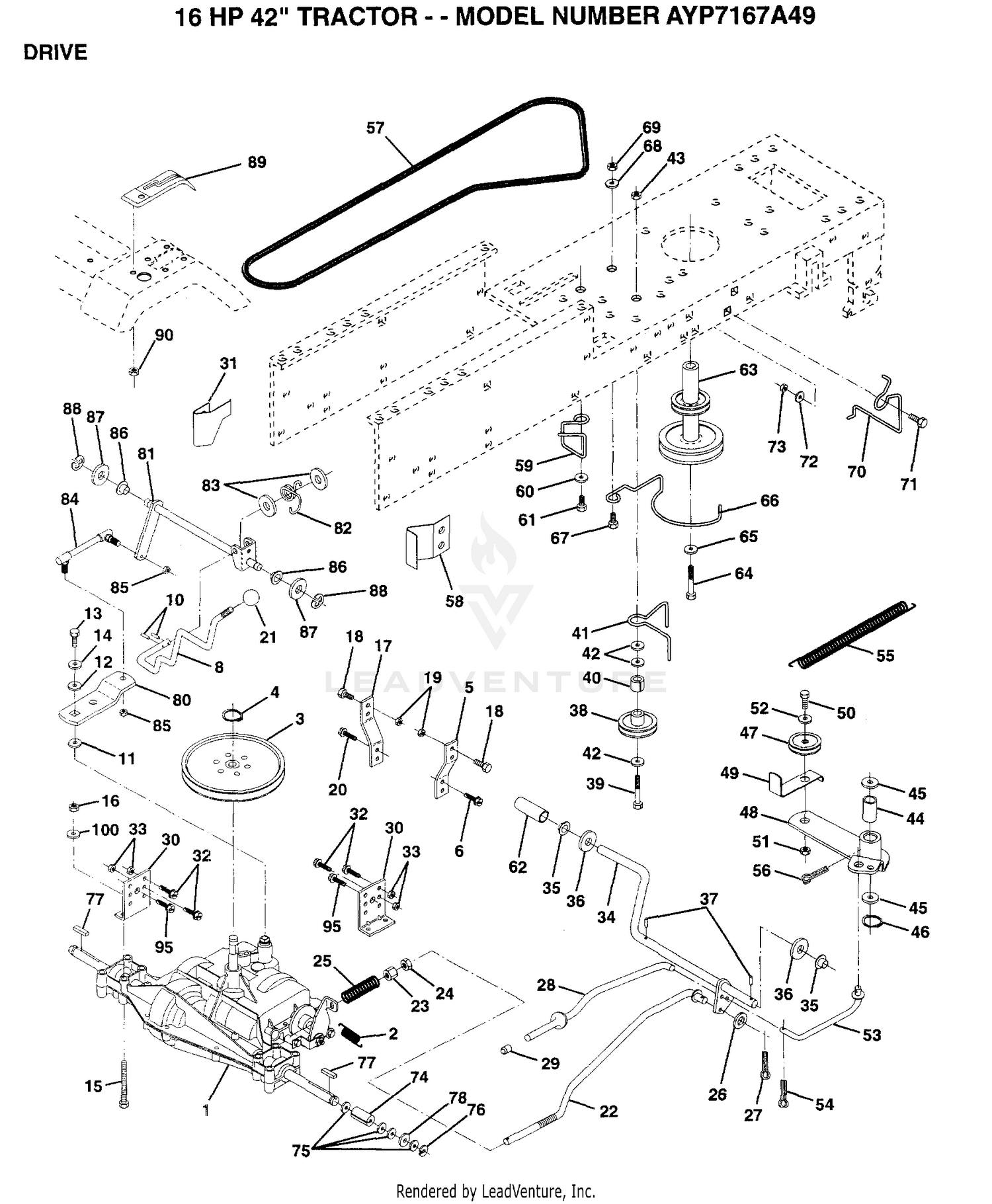DRIVE ASSY. & BELT