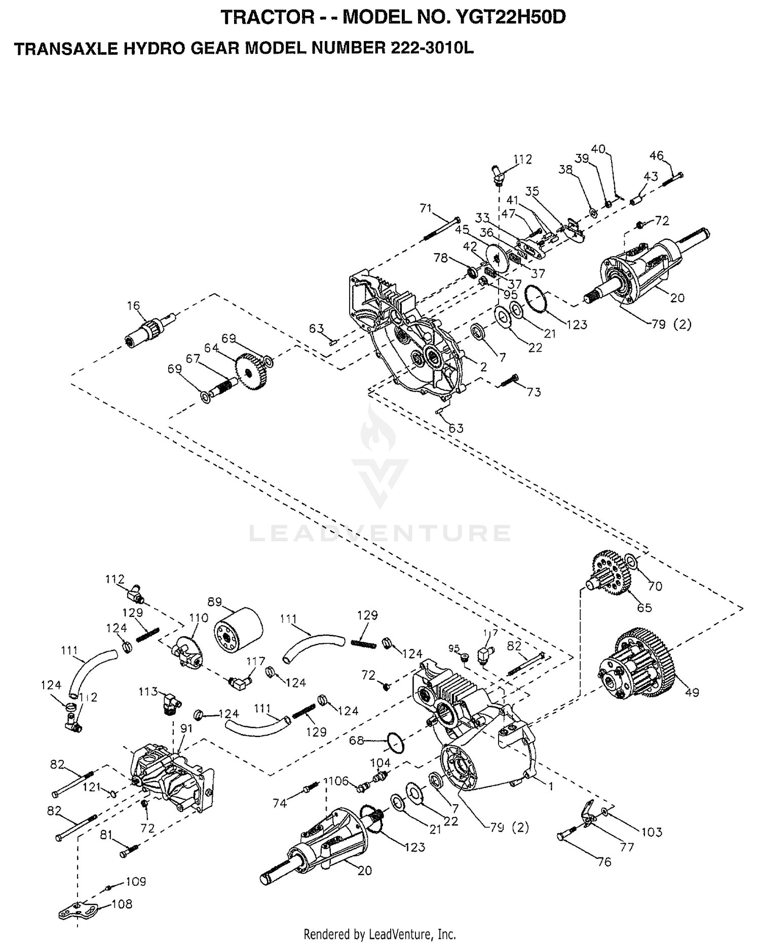 TRANSAXLE HYDRO GEAR