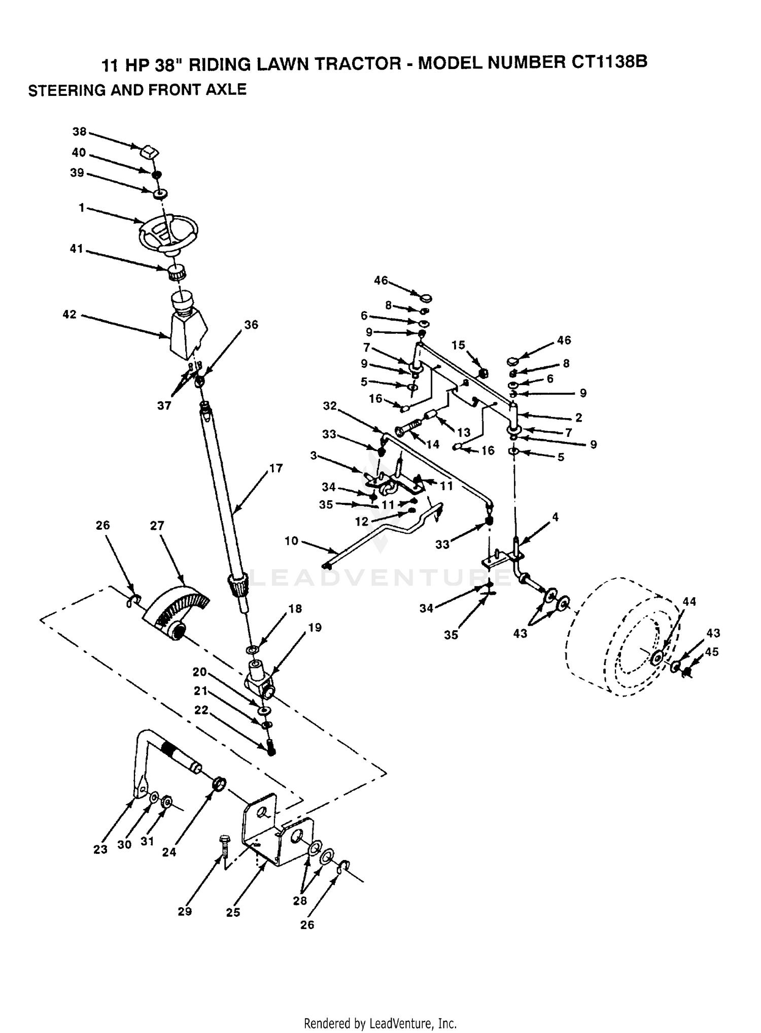 STEERING AND FRONT AXLE