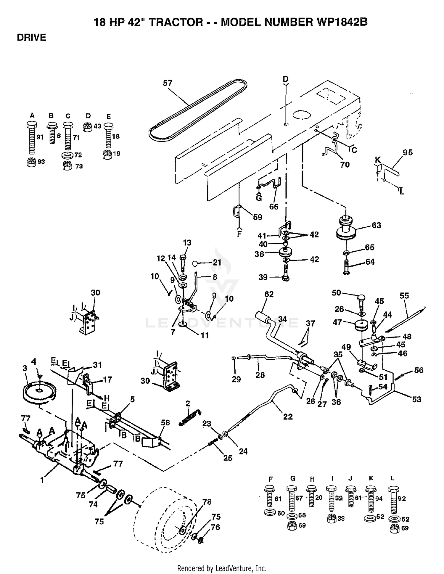 18 HP 42" DRIVE