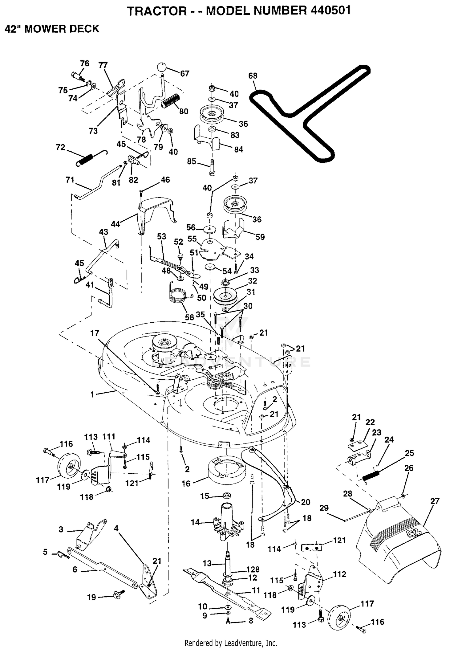 42" MOWER DECK