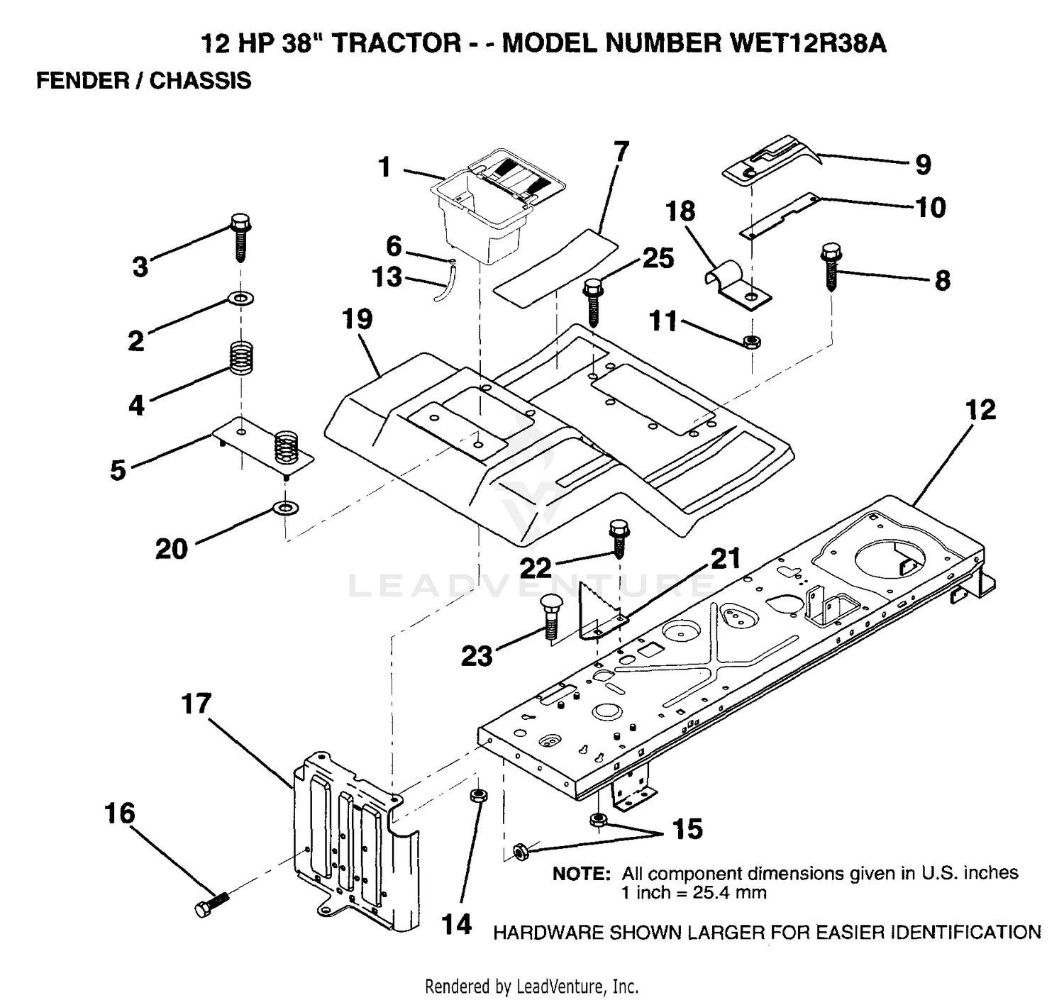 FENDER AND CHASSIS
