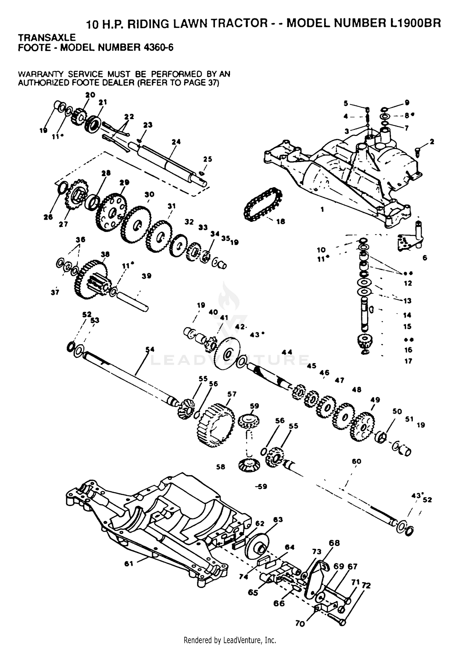 TRANSAXLE P/N BREAKOUT