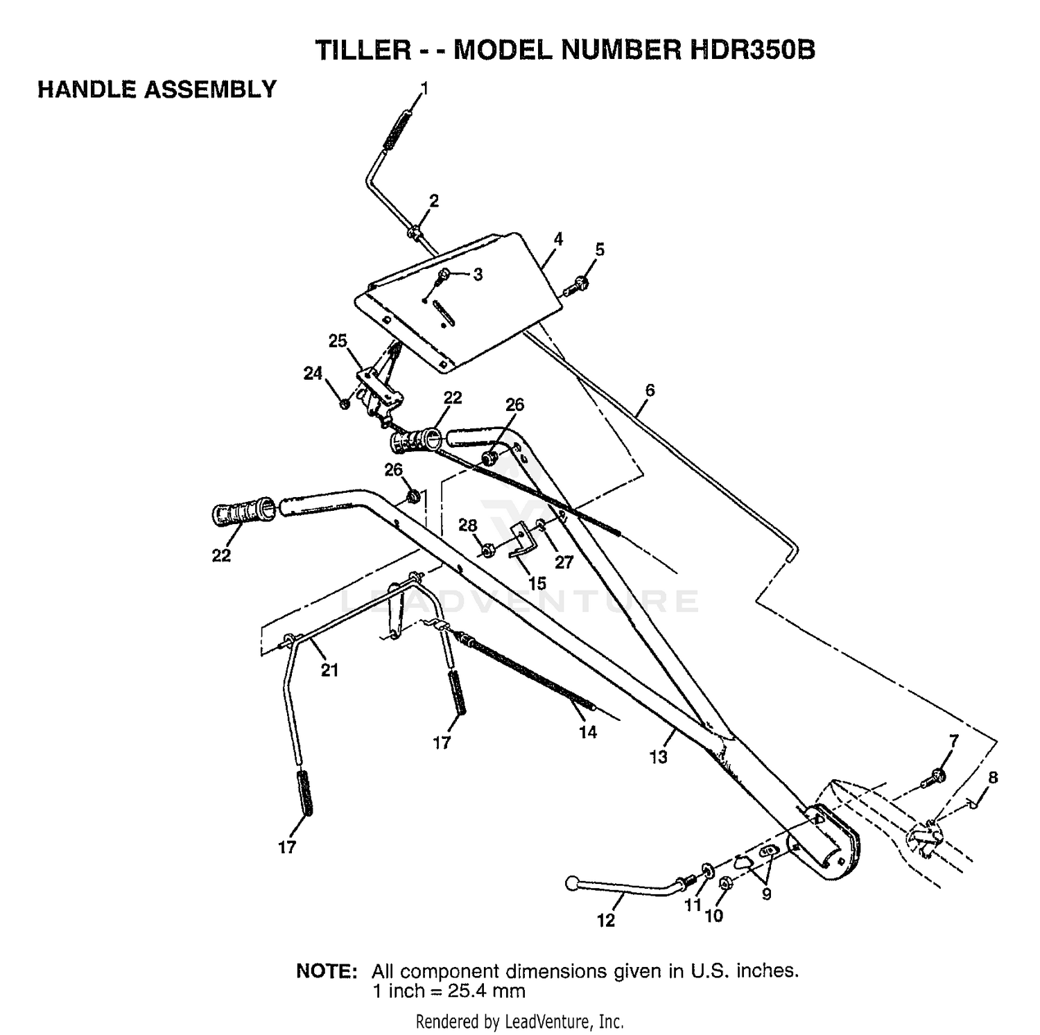 TILLER HANDLE ASSEMBLY