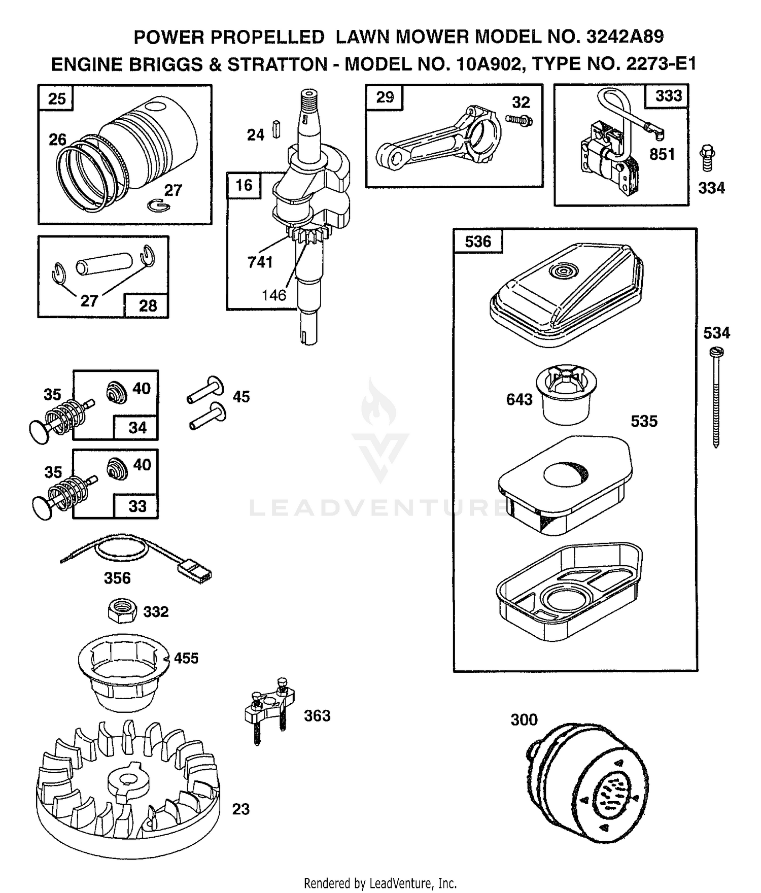 ENGINE BRIGGS AND STRATTON