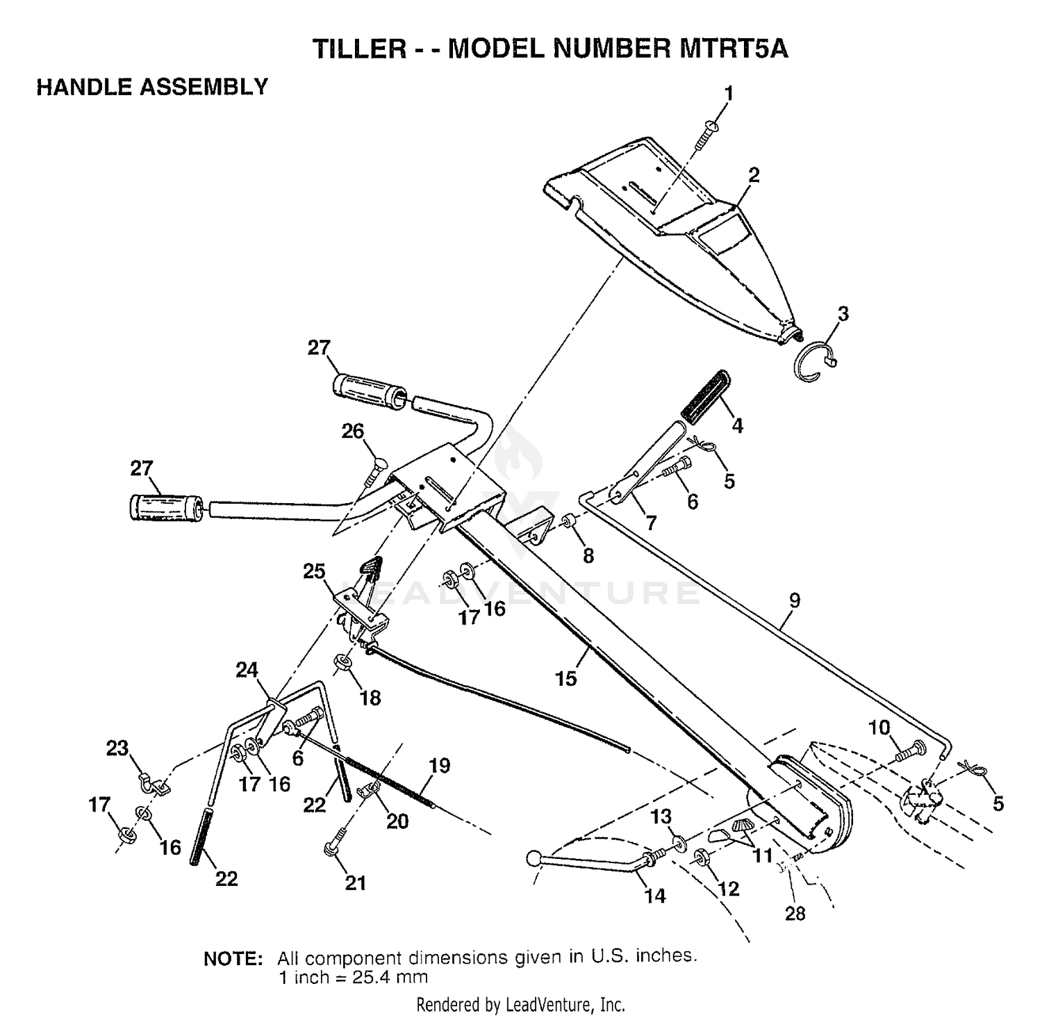 TILLER HANDLE ASSEMBLY